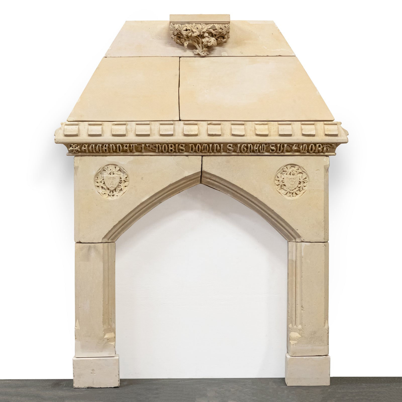 Antique 19th Century French Gothic Revival Stone Chimneypiece | The Architectural Forum