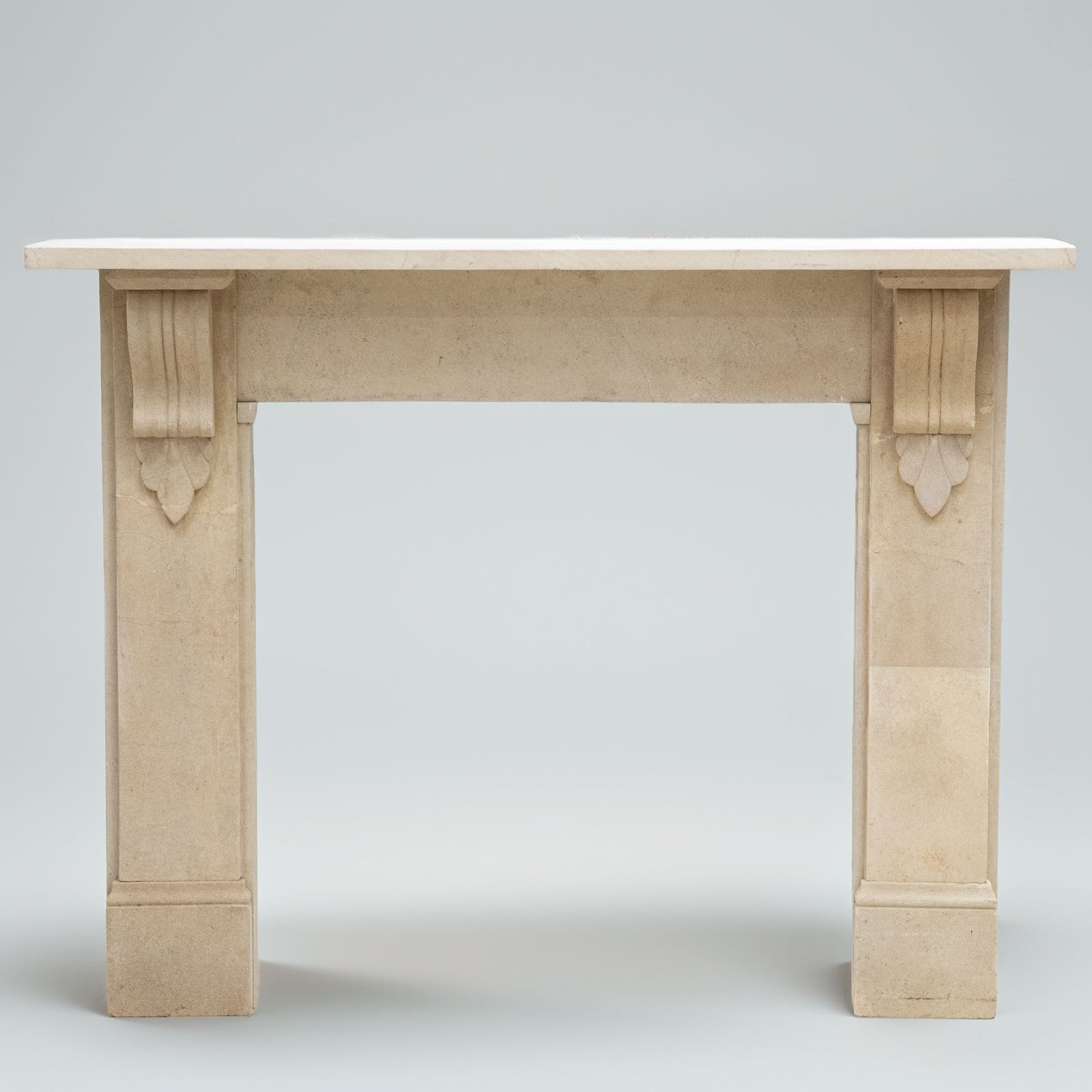Antique Bath Stone Fireplace Surround With Corbels | The Architectural Forum