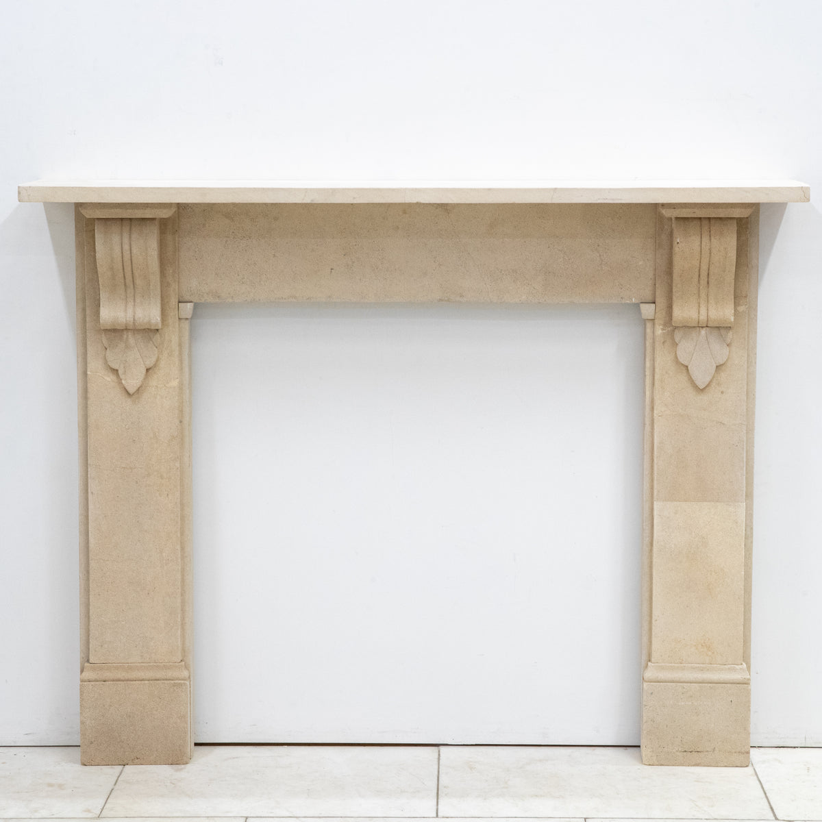 Antique Bath Stone Fireplace Surround With Corbels | The Architectural Forum