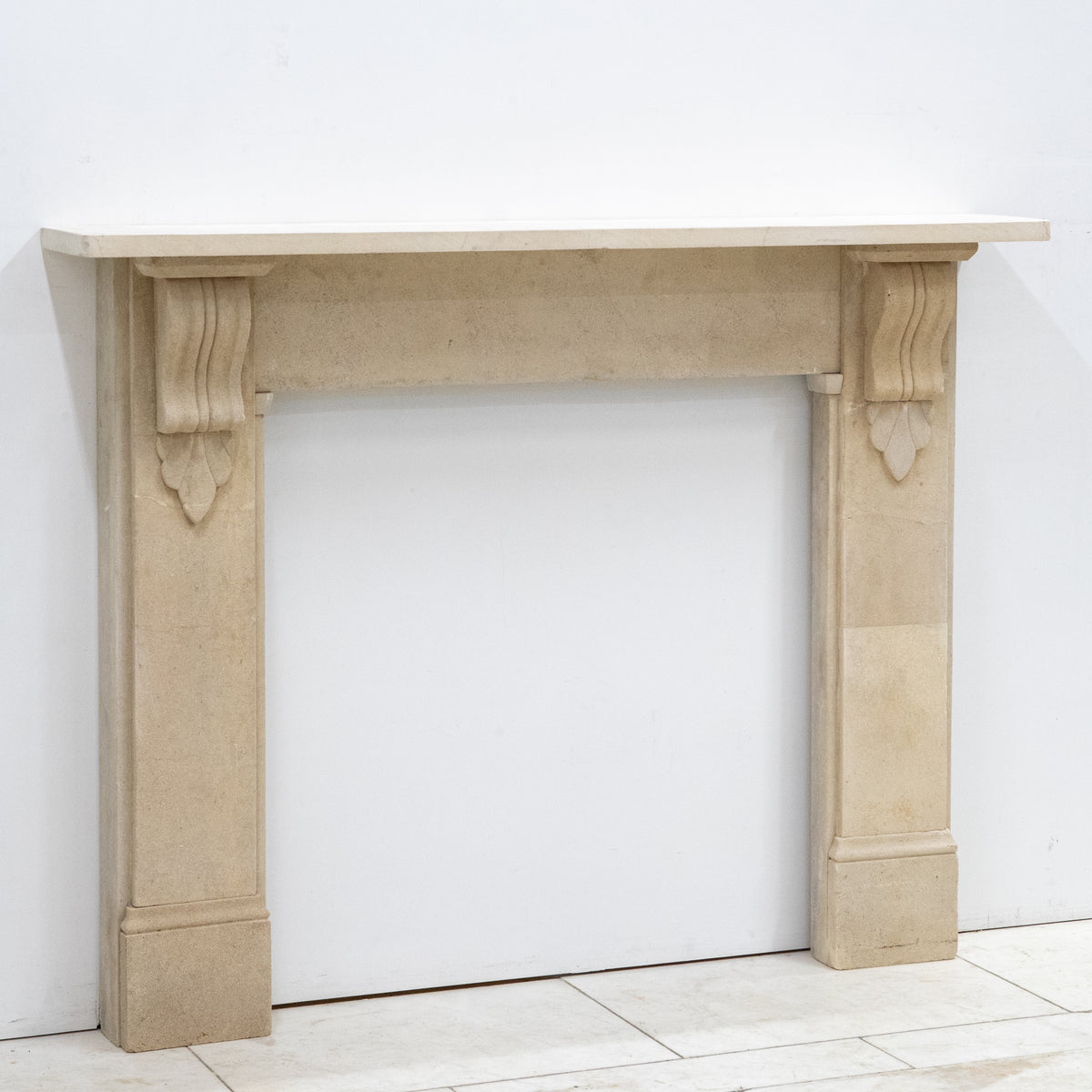Antique Bath Stone Fireplace Surround With Corbels | The Architectural Forum