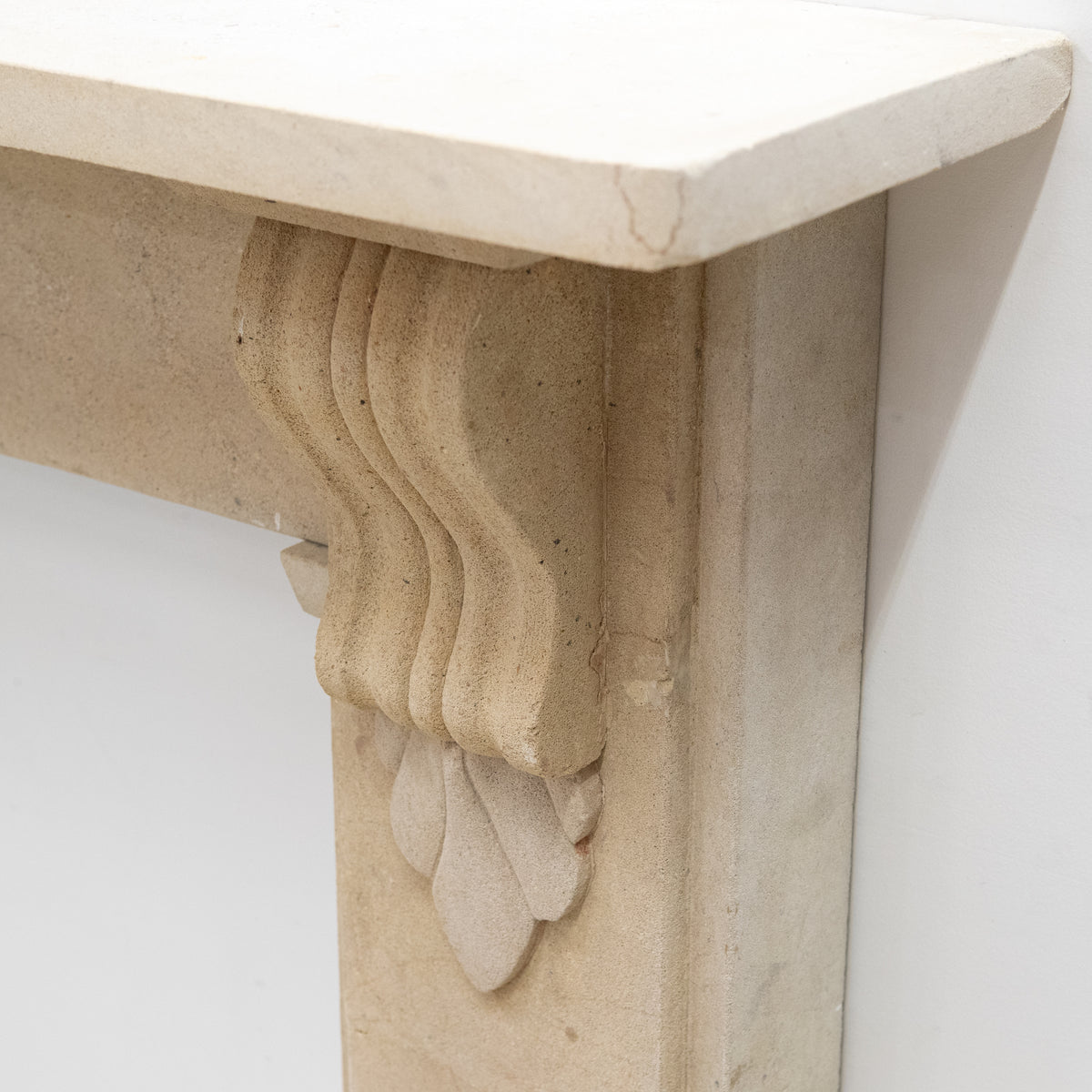 Antique Bath Stone Fireplace Surround With Corbels | The Architectural Forum
