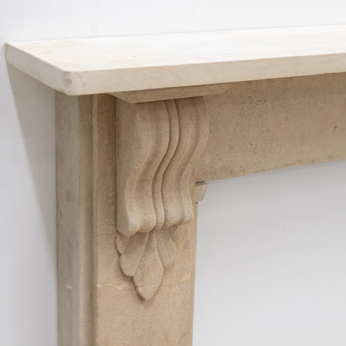 Antique Bath Stone Fireplace Surround With Corbels | The Architectural Forum