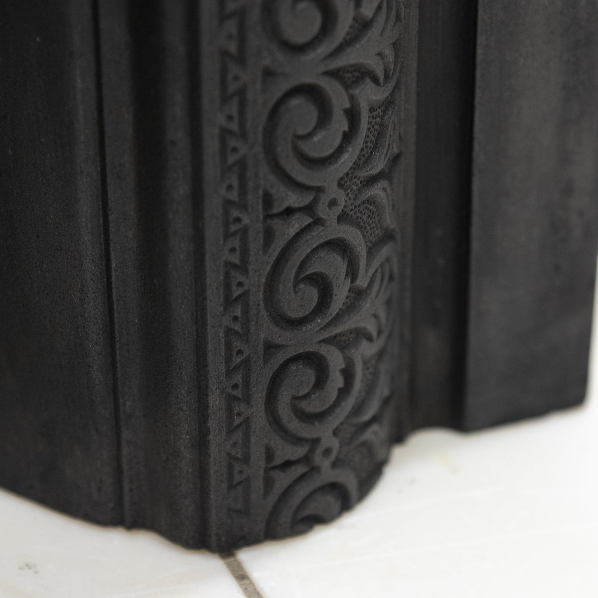 Reclaimed Antique Cast Iron Arched Fireplace Insert