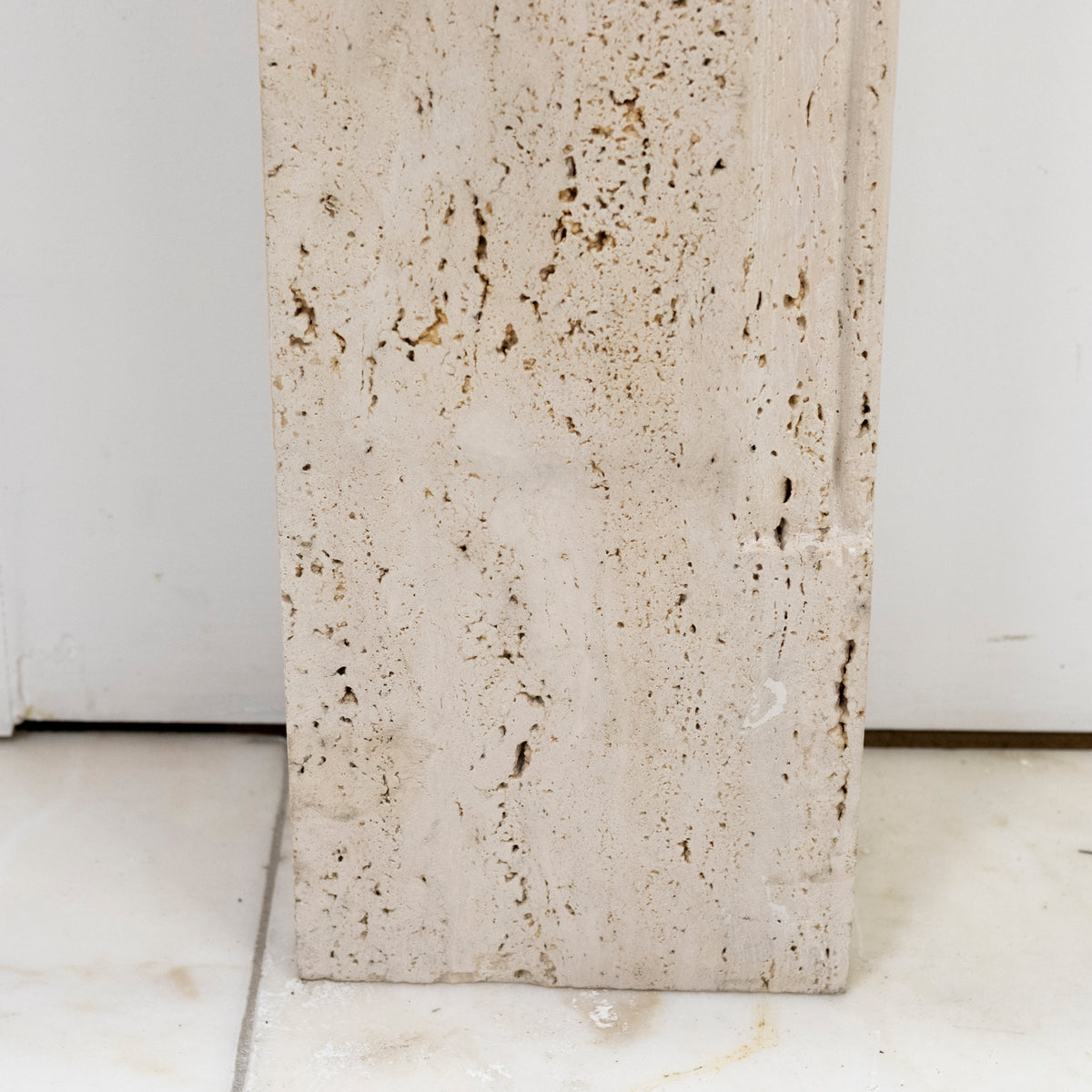 Reclaimed Art Deco Travertine Marble Fireplace Surround | The Architectural Forum