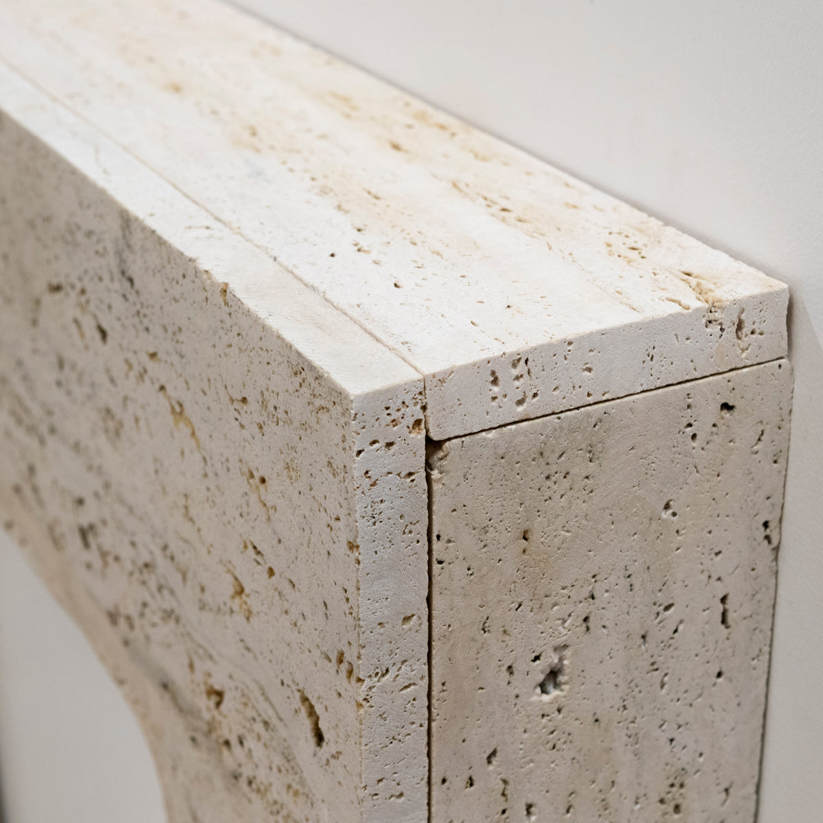 Reclaimed Art Deco Travertine Marble Fireplace Surround | The Architectural Forum