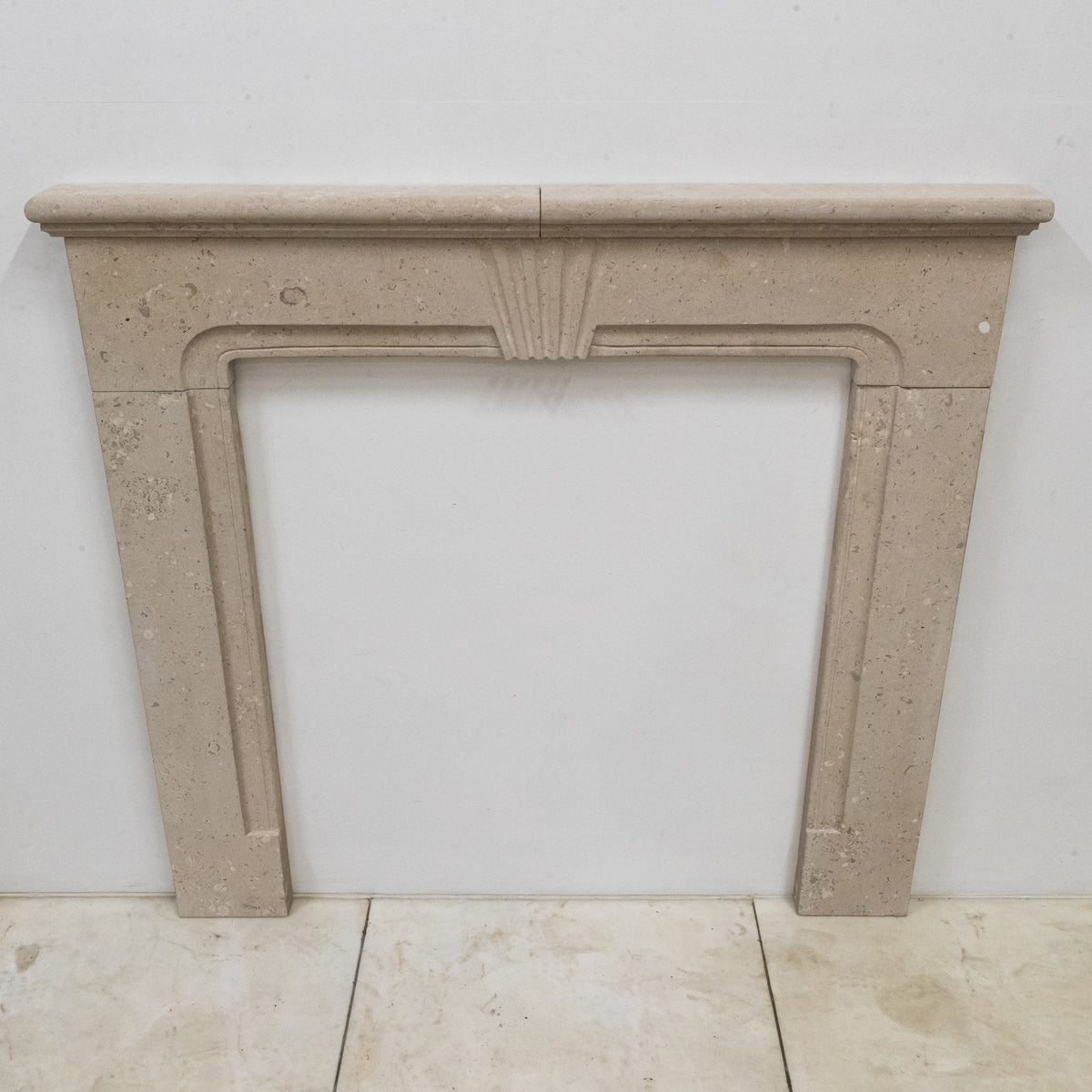 Reclaimed Portland Stone Art Deco Fireplace Surround