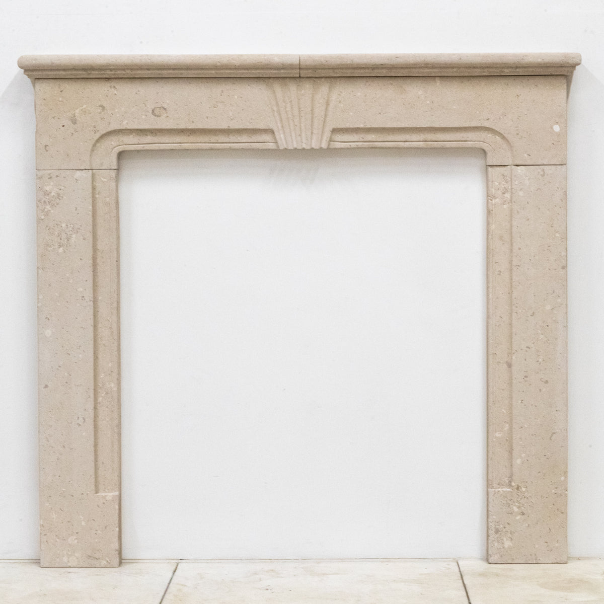 Reclaimed Portland Stone Art Deco Fireplace Surround