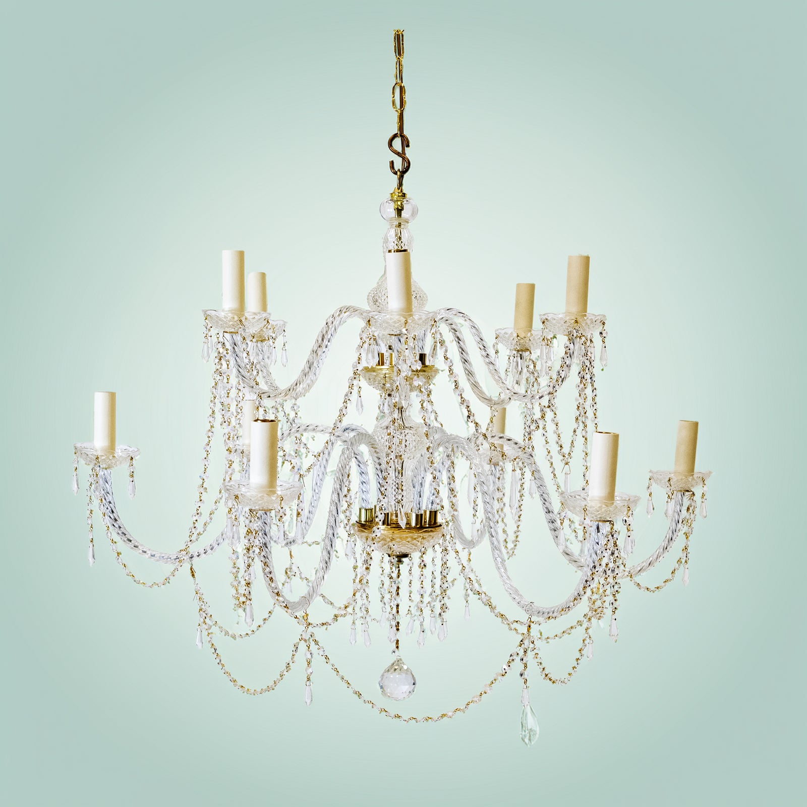 Large Antique French Crystal Chandelier | The Architectural Forum