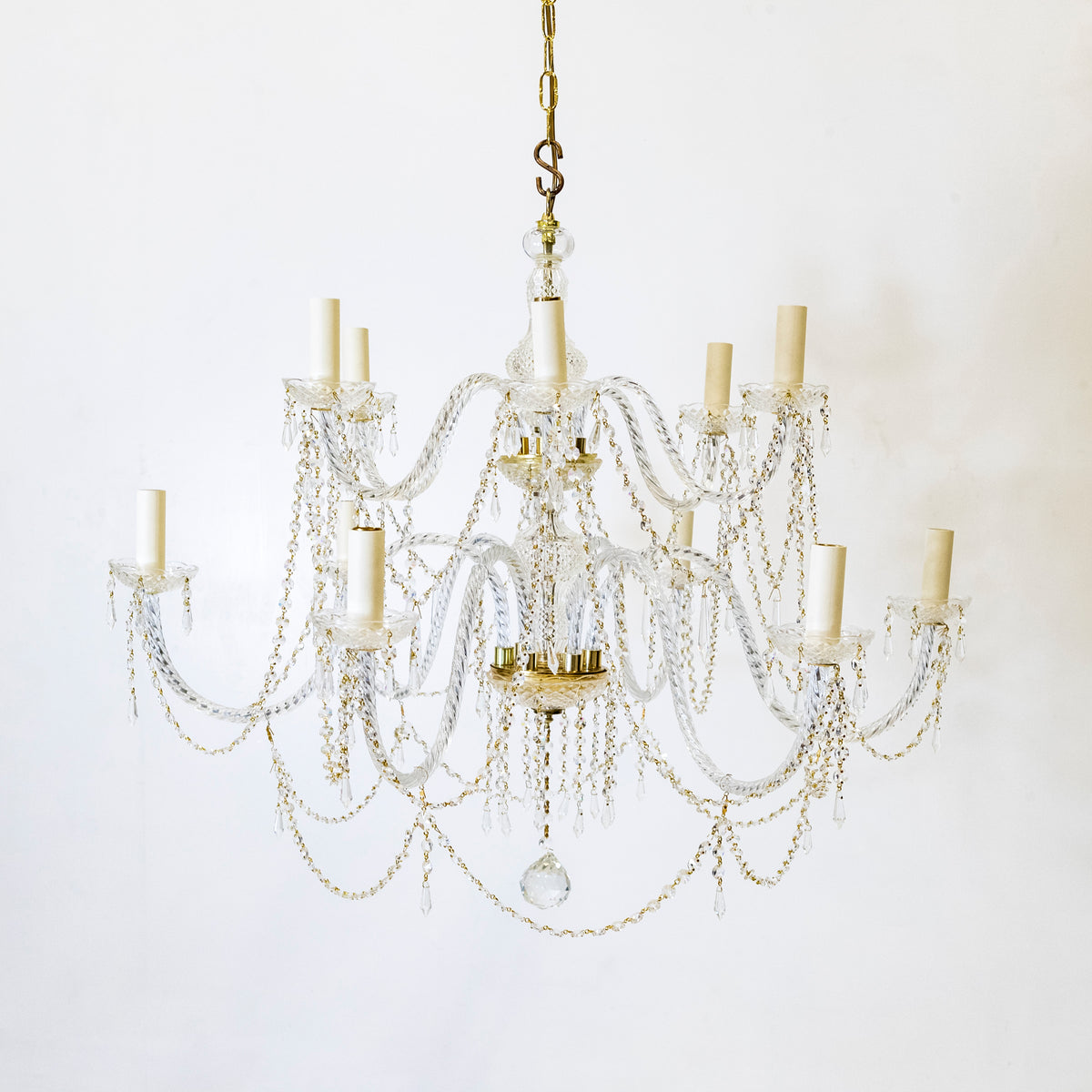 Large Antique French Crystal Chandelier | The Architectural Forum