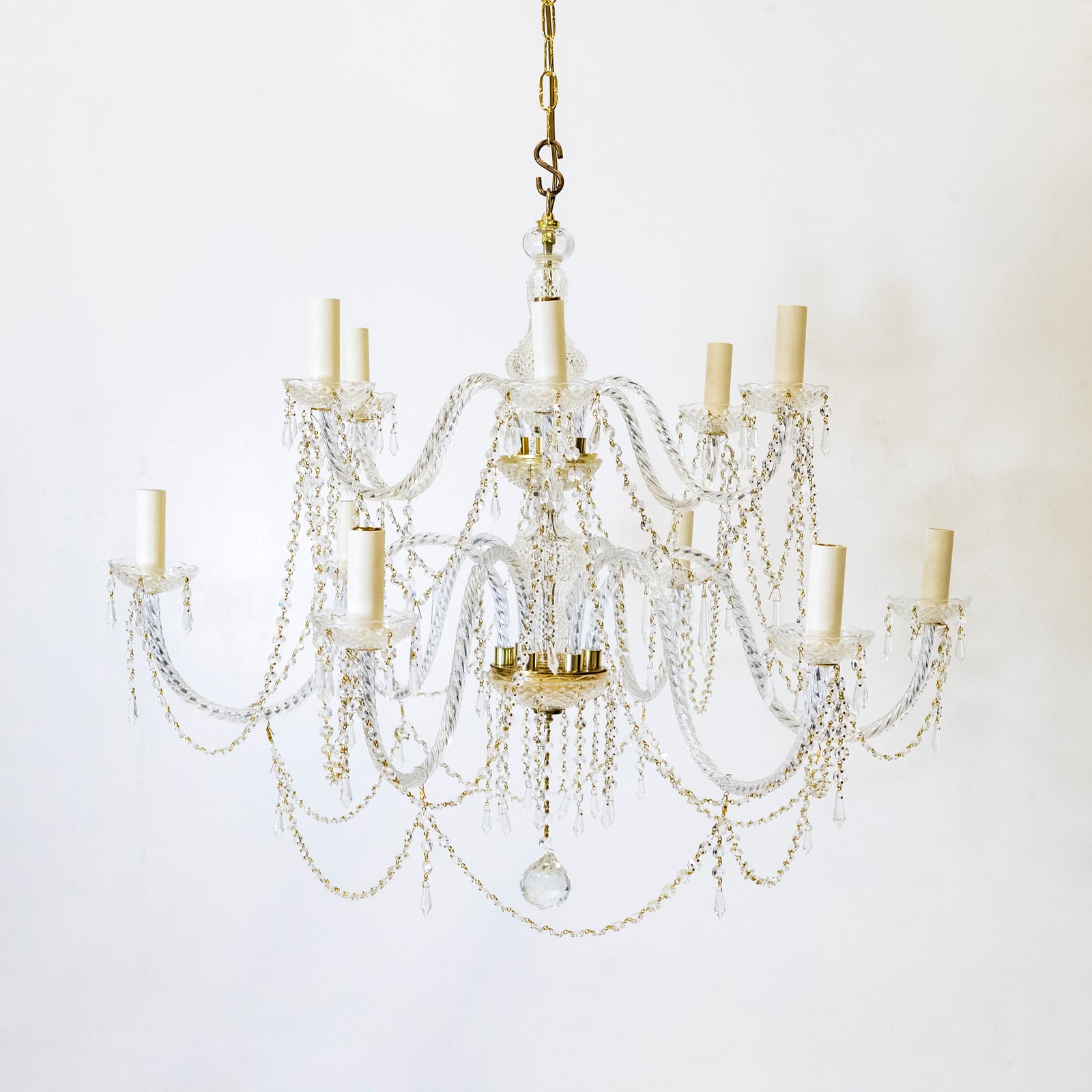 Large Antique French Crystal Chandelier | The Architectural Forum