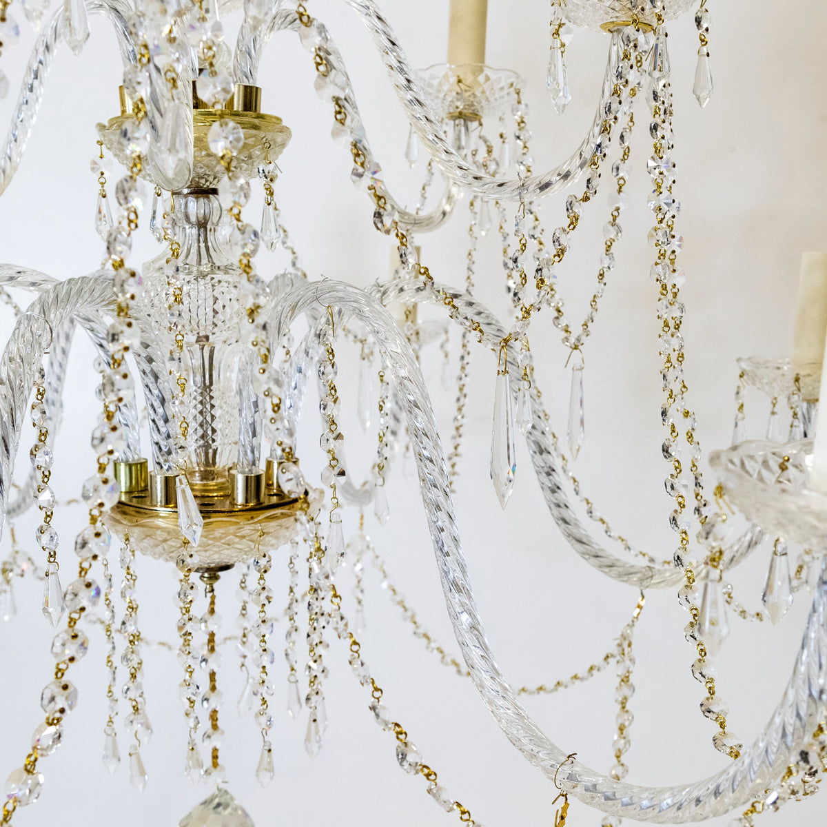 Large Antique French Crystal Chandelier | The Architectural Forum