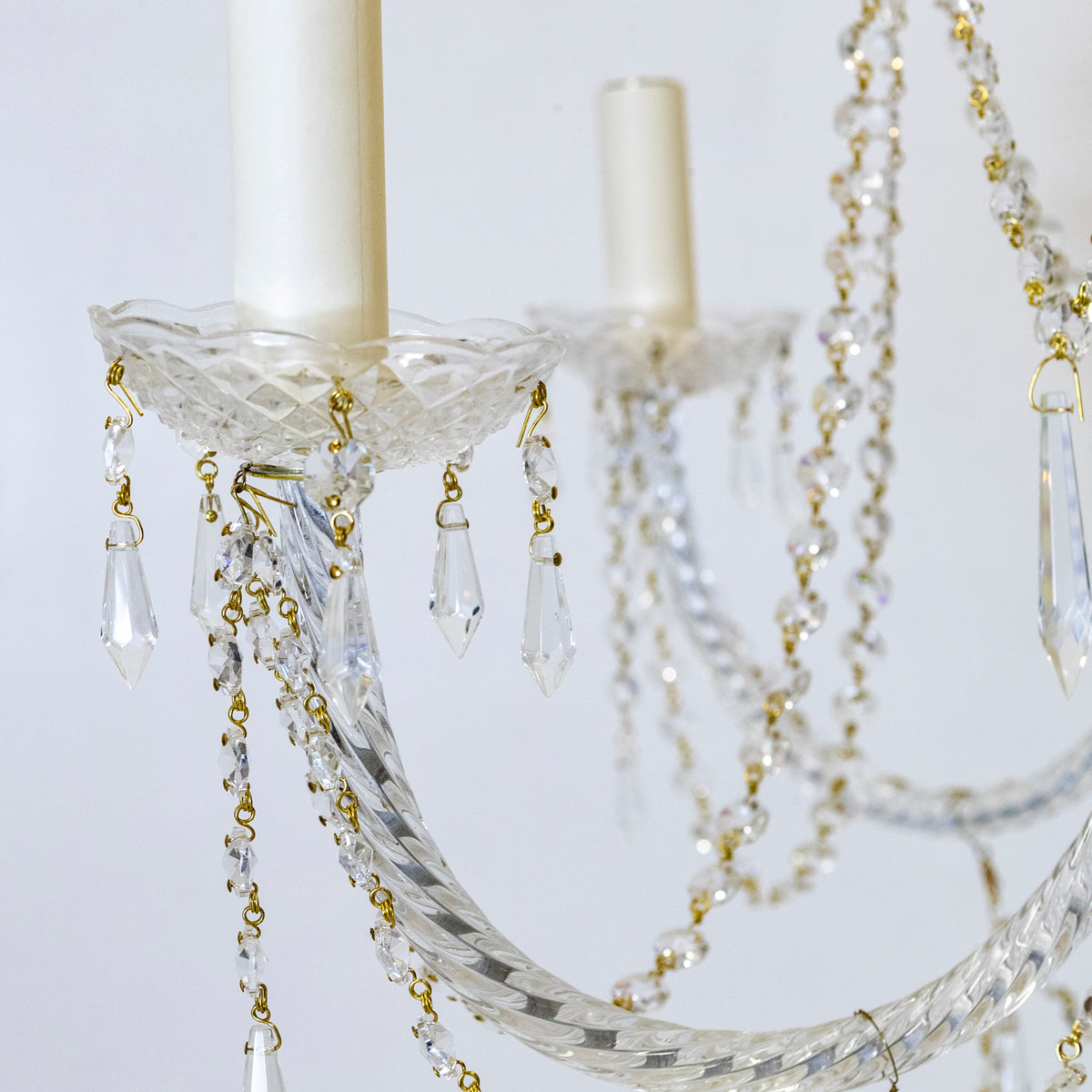 Large Antique French Crystal Chandelier | The Architectural Forum