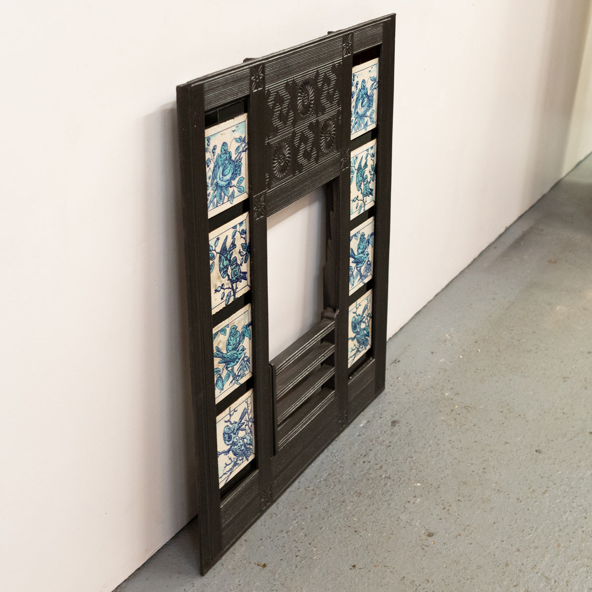 Antique Cast Iron Fireplace Thomas Jeckyll with Minton Tiles | Bishop & Barnards