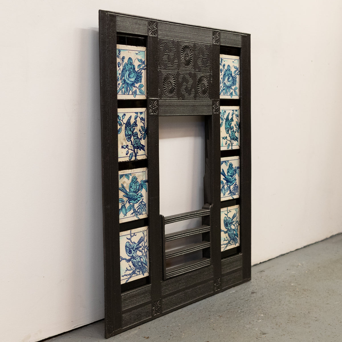 Antique Cast Iron Fireplace Thomas Jeckyll with Minton Tiles | Bishop & Barnards