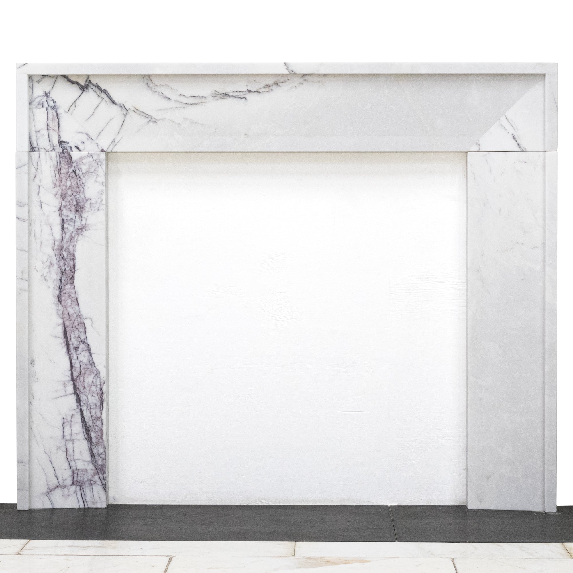 Reclaimed Contemporary Lilac Marble Fireplace Surround | The Architectural Forum