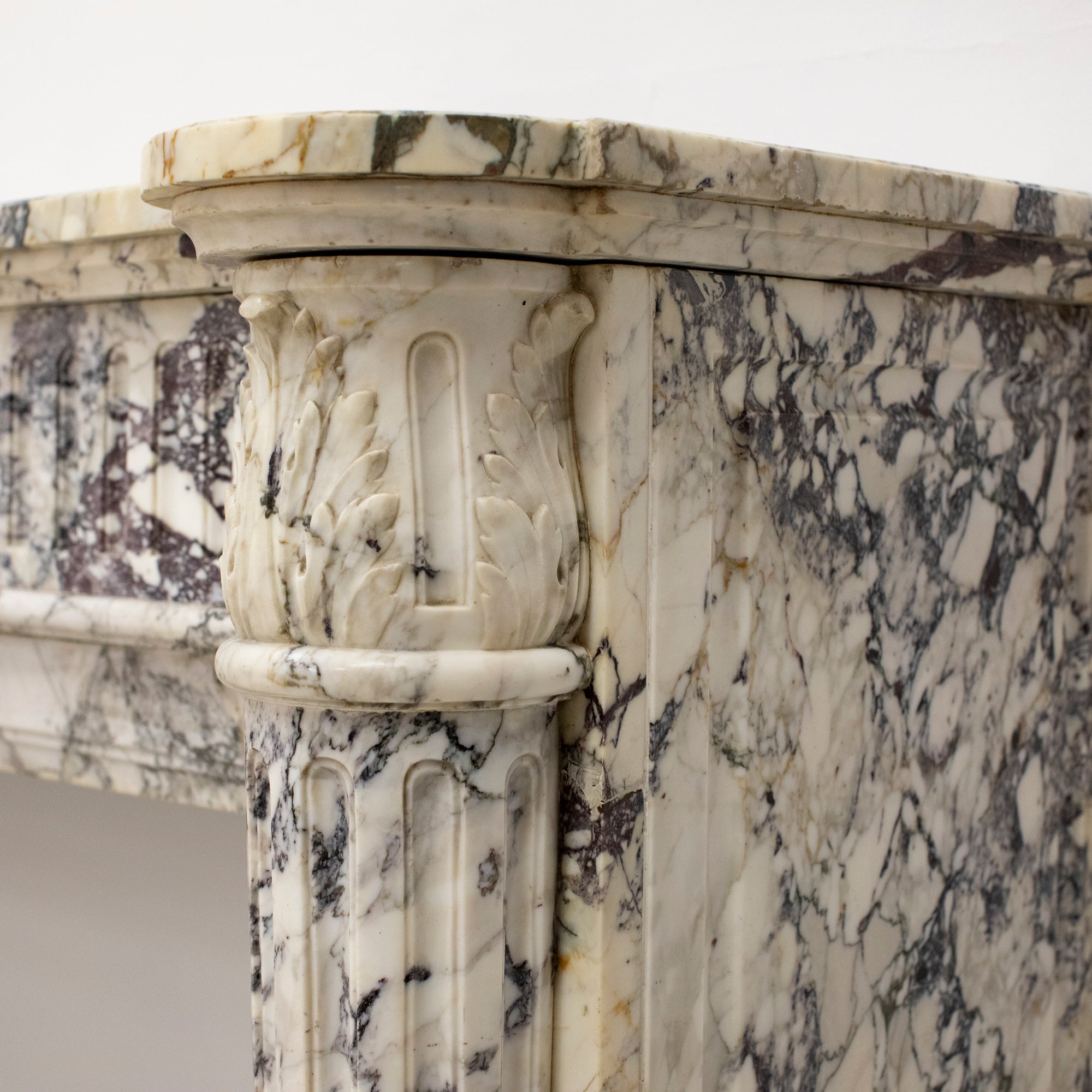 Antique 19th Century Louis XVI Marble Fireplace Surround | The Architectural Forum