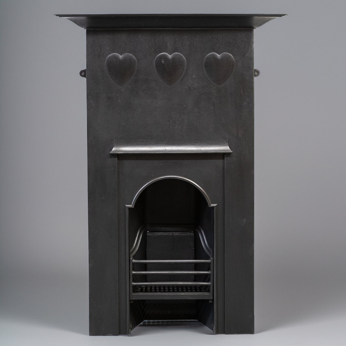 Antique Voysey Cast Iron Combination Fireplace
