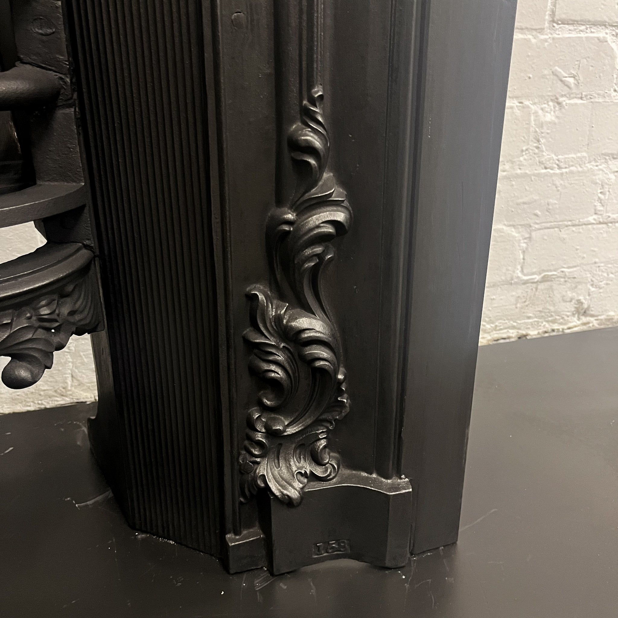 Antique Floral Georgian Cast Iron Hob Grate Insert - The Architectural ...
