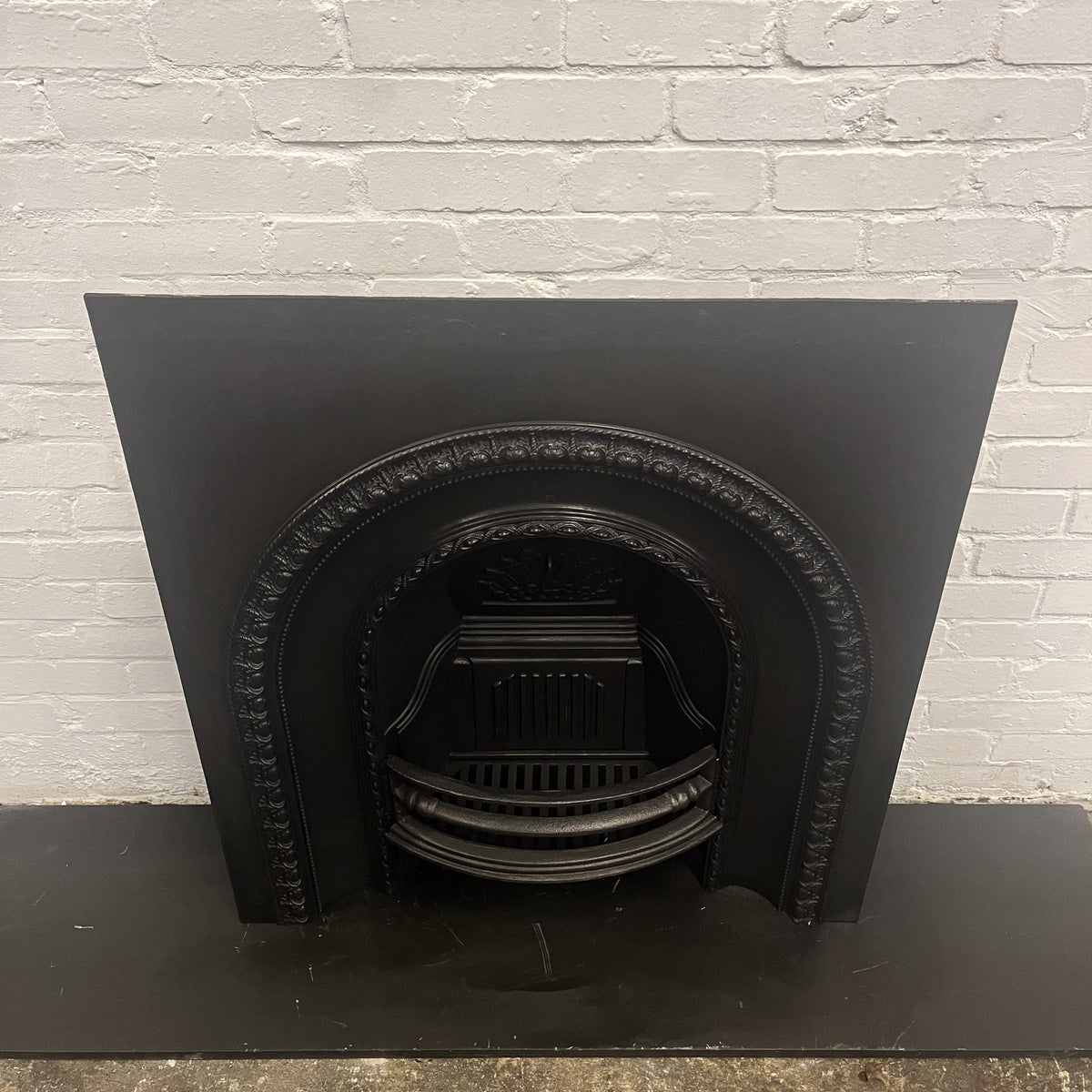Antique Cast Iron Arched Victorian Fireplace Insert | The Architectural Forum