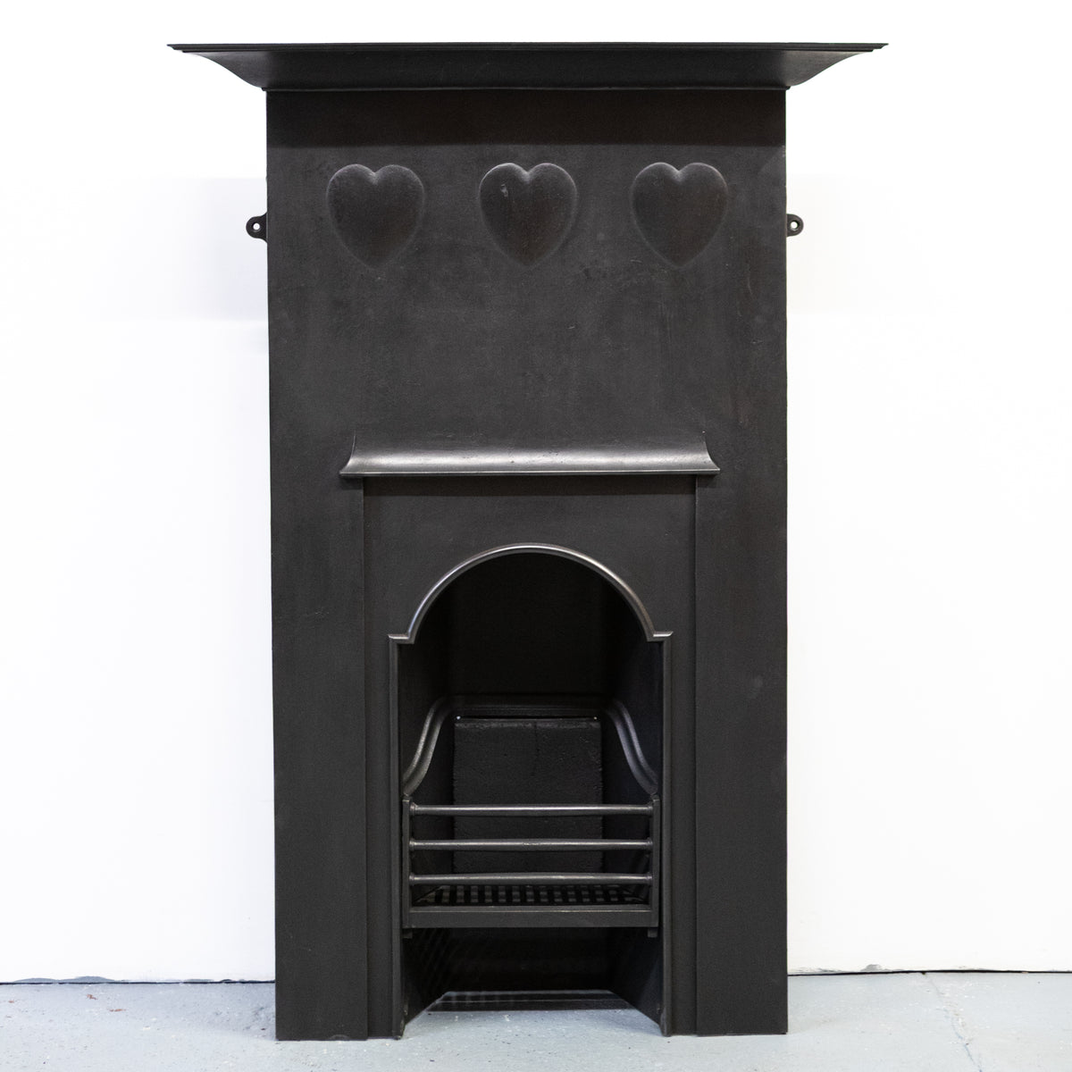 Antique Voysey Cast Iron Combination Fireplace