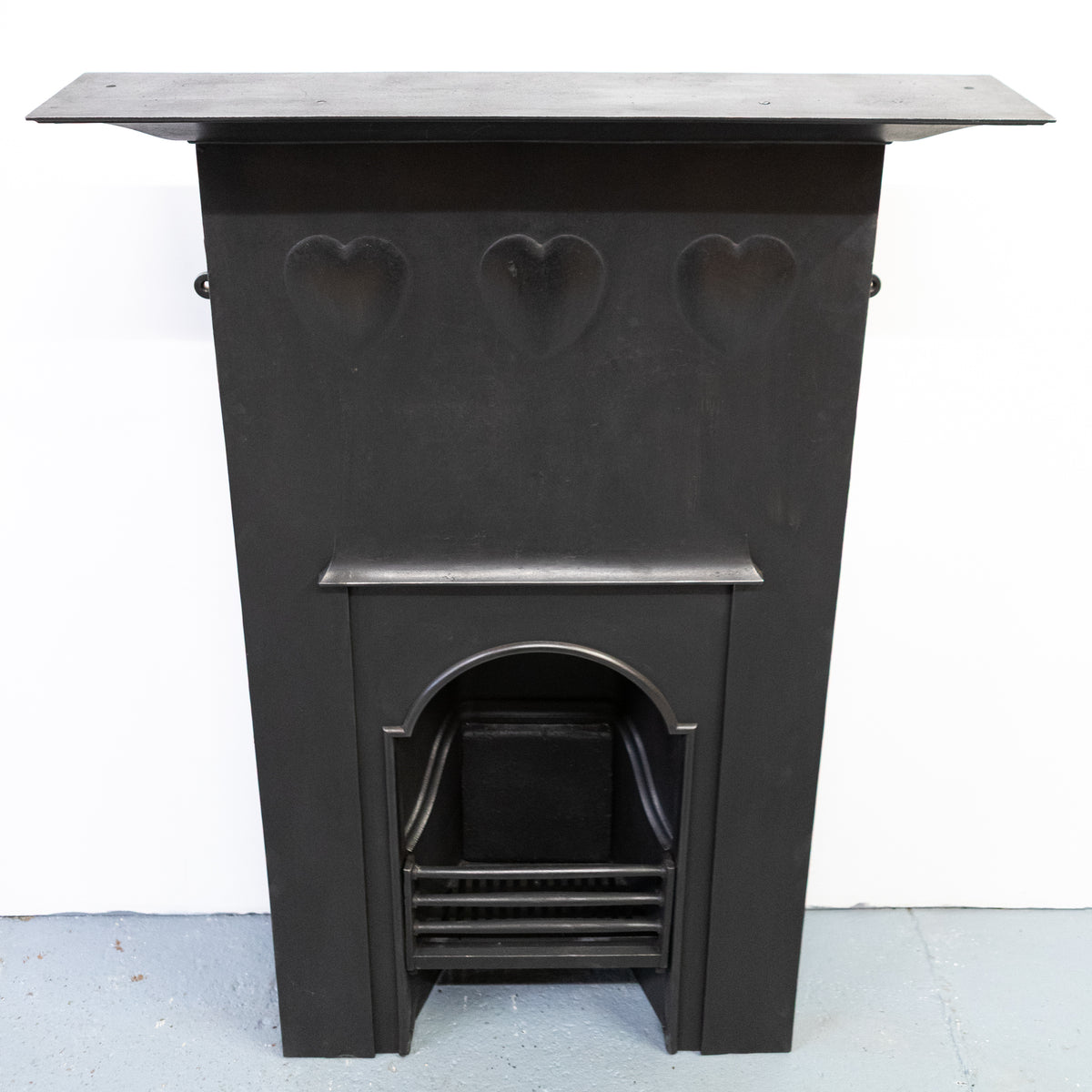 Antique Voysey Cast Iron Combination Fireplace