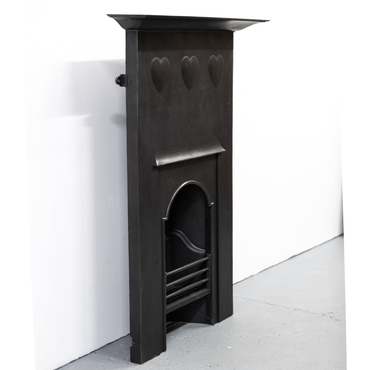 Antique Voysey Cast Iron Combination Fireplace