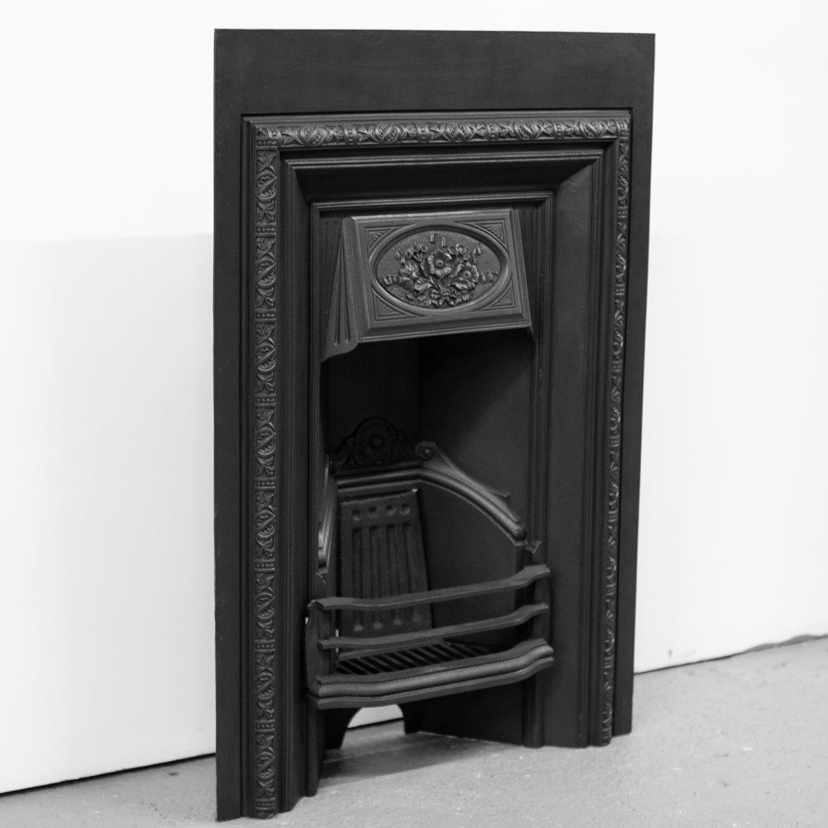Antique Cast Iron Victorian Fireplace Insert