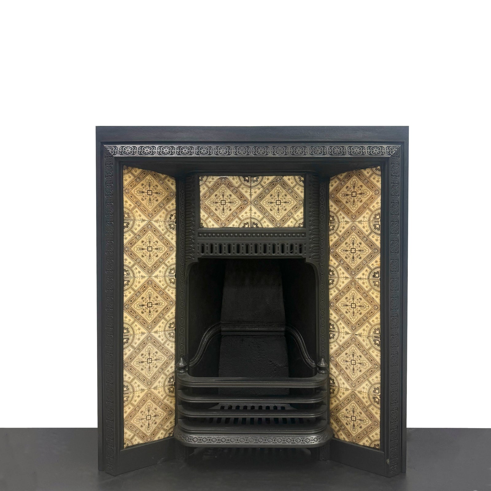 Antique Victorian Tiled Fireplace Insert | The Architectural Forum