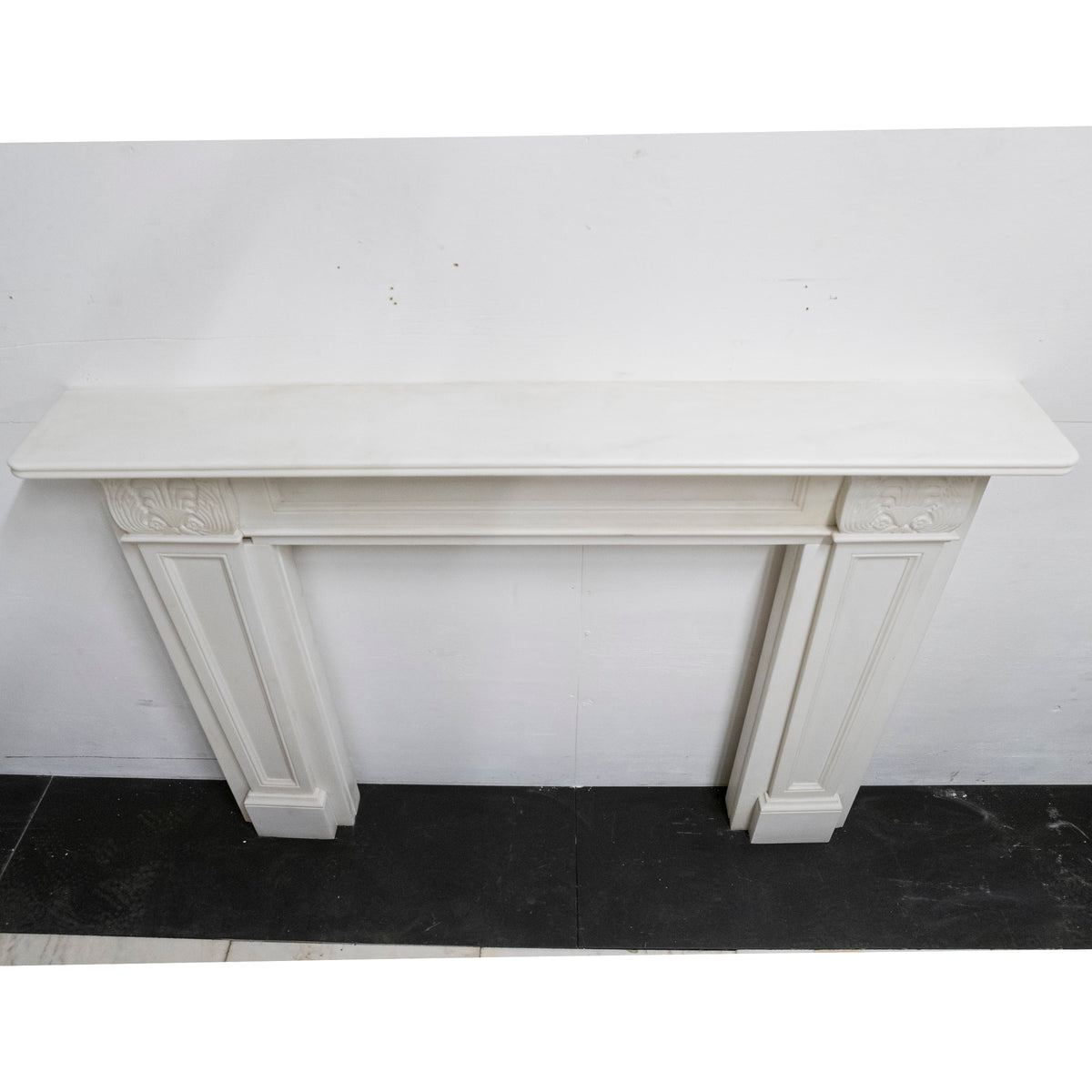 Regency Style Statuary Marble Surround with Acanthus | Pair Available | The Architectural Forum