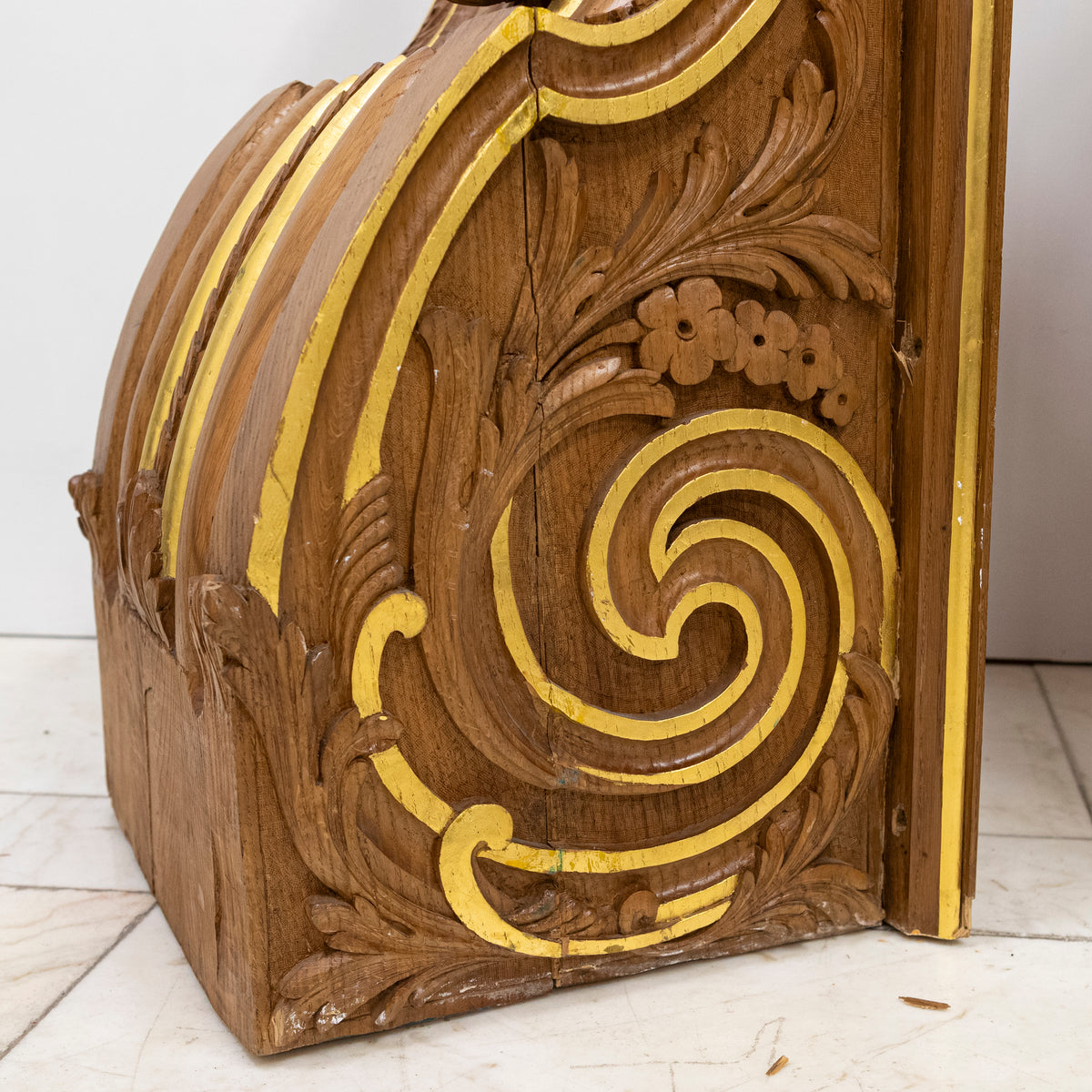 Pair of Monumental Carved Oak Corbels from Clothworkers Hall, London | The Architectural Forum