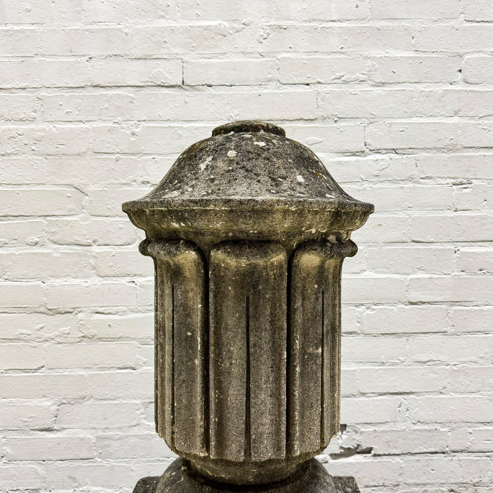 Antique Single Decorative Composite Stone Urn Pier Cap | The Architectural Forum