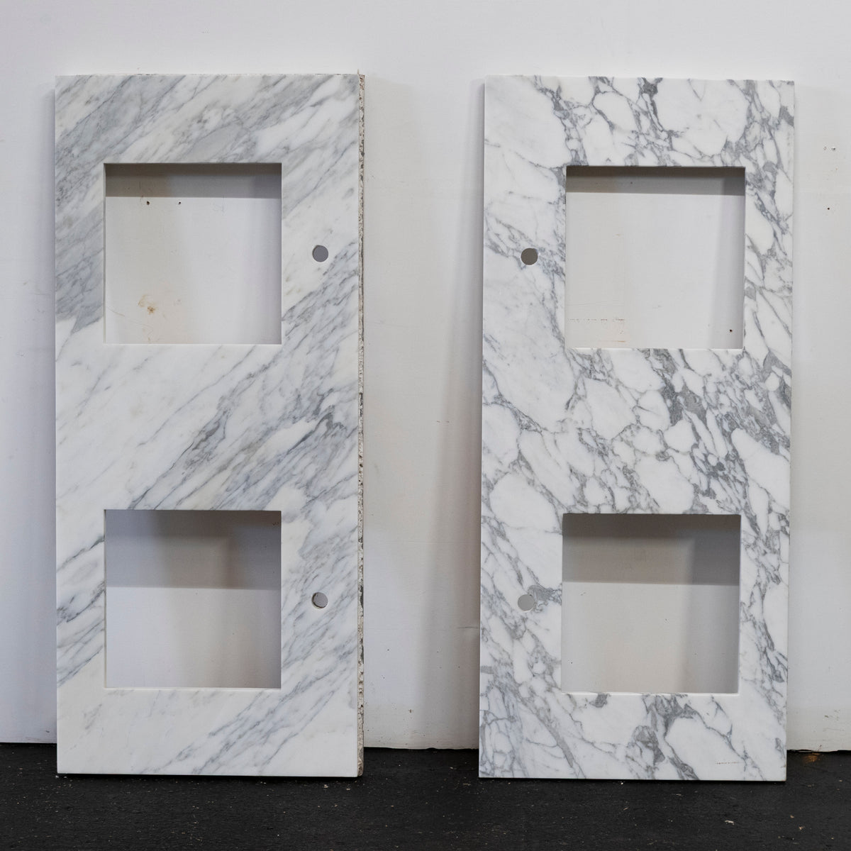 Reclaimed Marble Worktop Twin Basin | Marble Sink Countertop | The Architectural Forum
