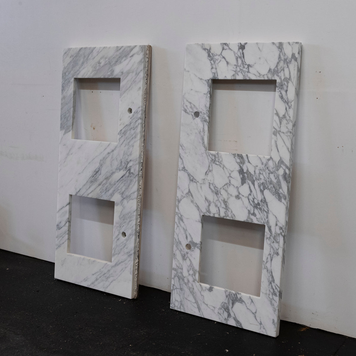 Reclaimed Marble Worktop Twin Basin | Marble Sink Countertop | The Architectural Forum