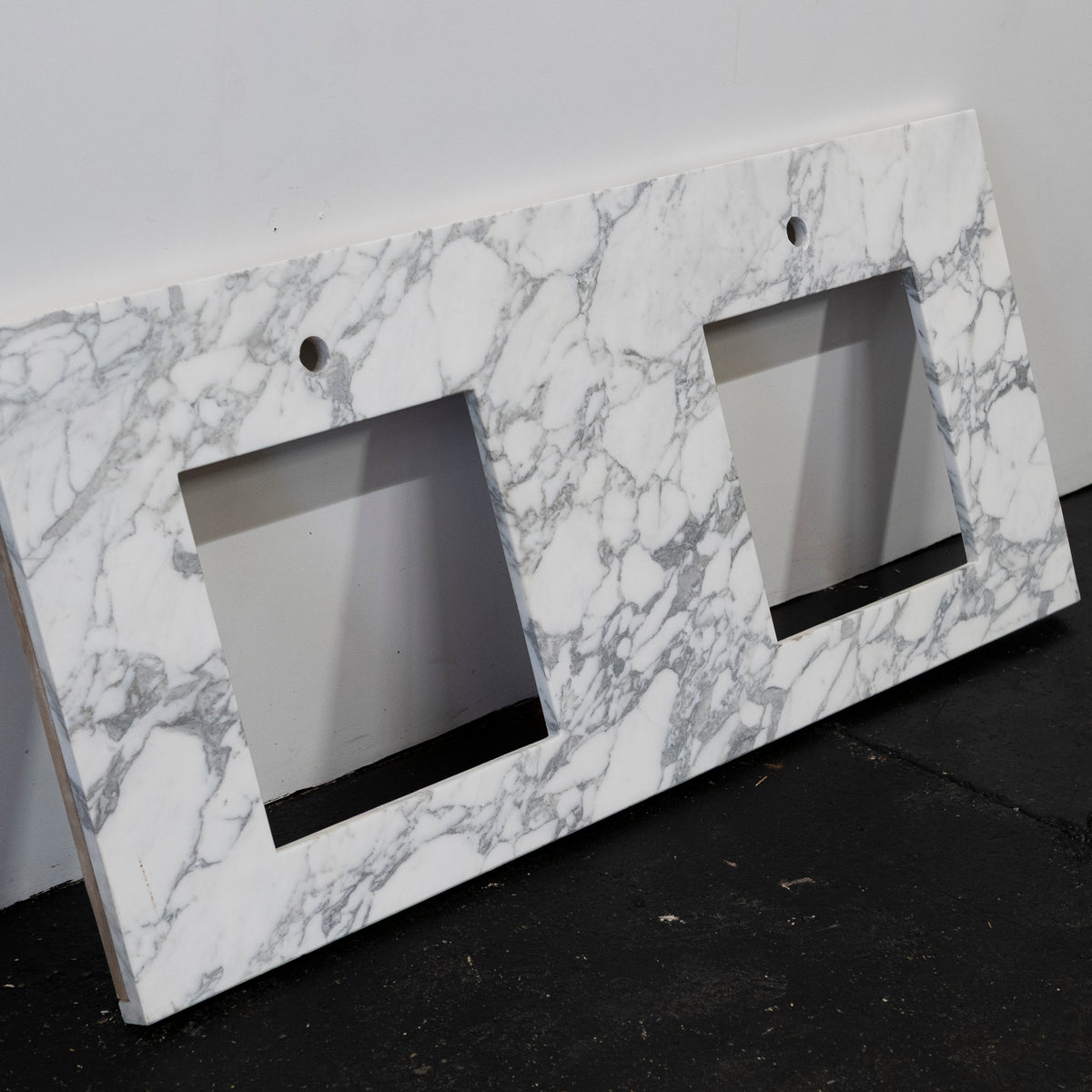 Reclaimed Marble Worktop Twin Basin | Marble Sink Countertop | The Architectural Forum