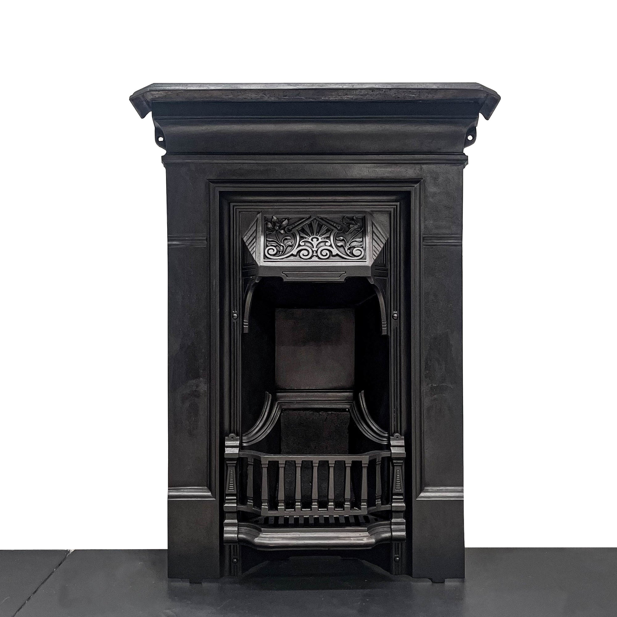 Antique Edwardian Cast Iron Bedroom Combination Fireplace | The Architectural Forum