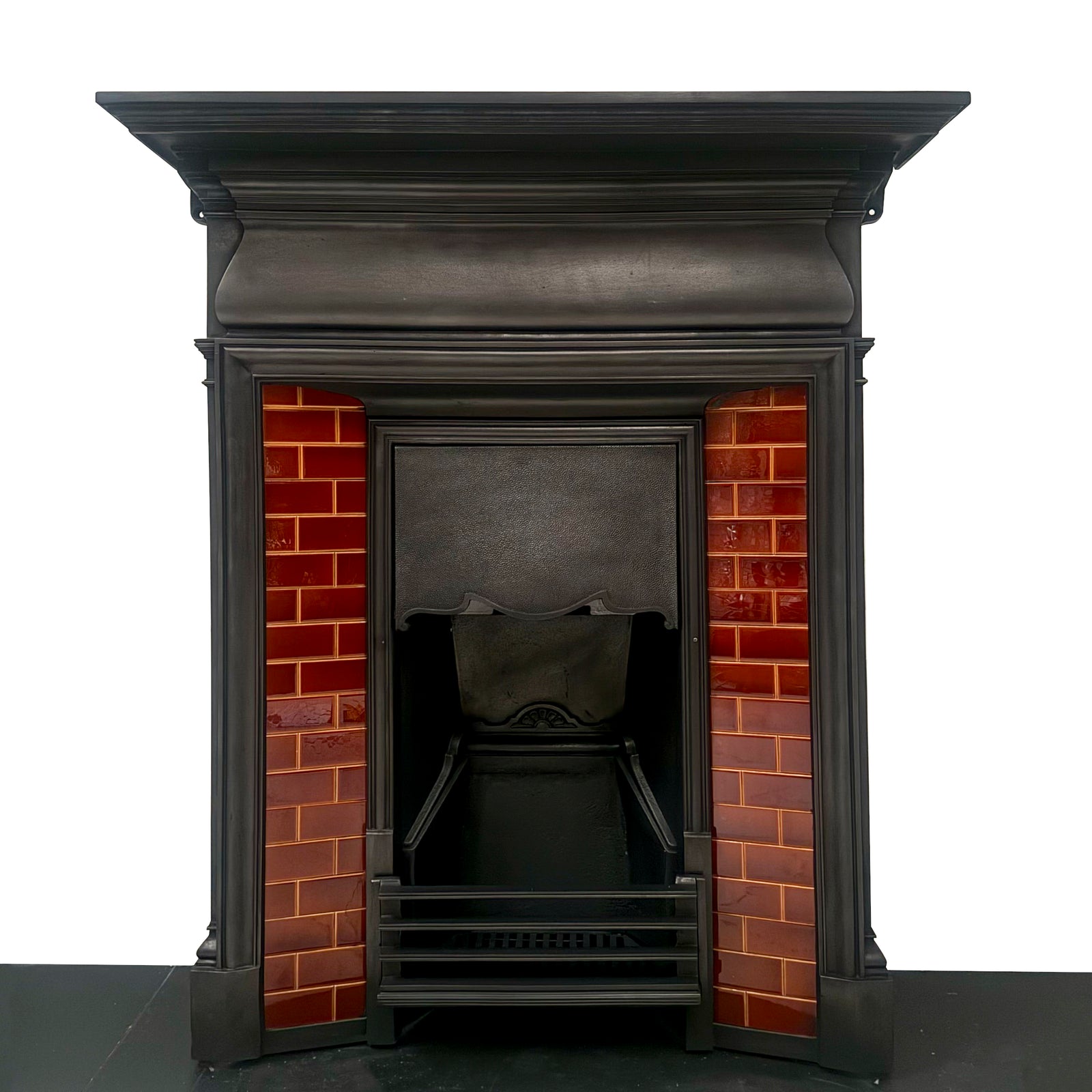 Antique Edwardian Tiled Combination Fireplace | The Architectural Forum