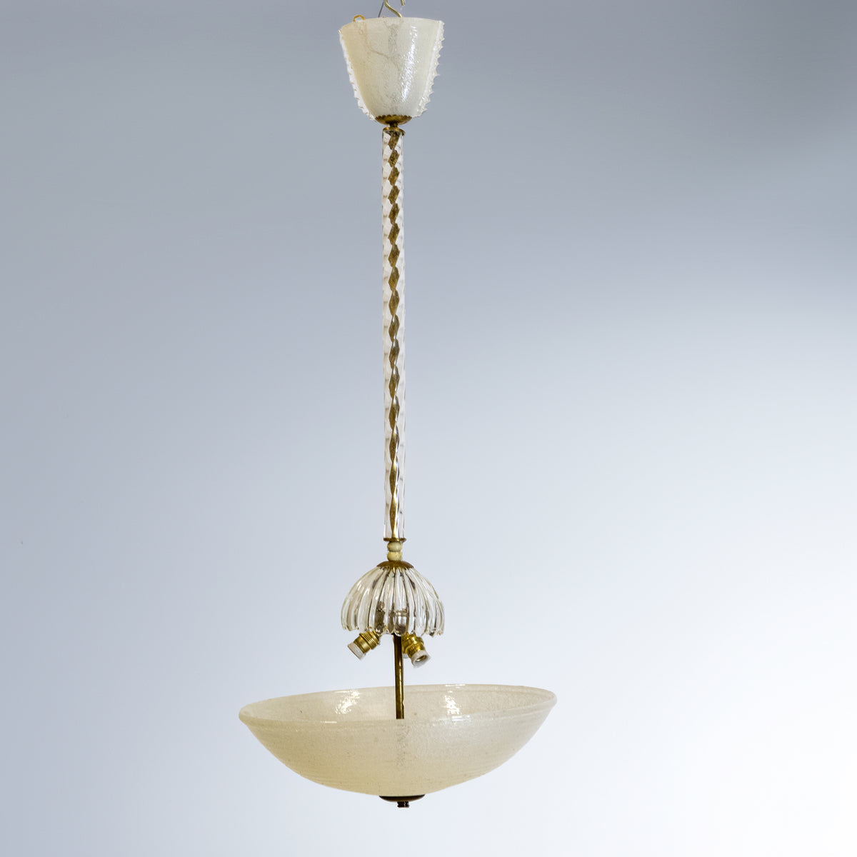Mid-Century Italian Murano Glass Ceiling Light