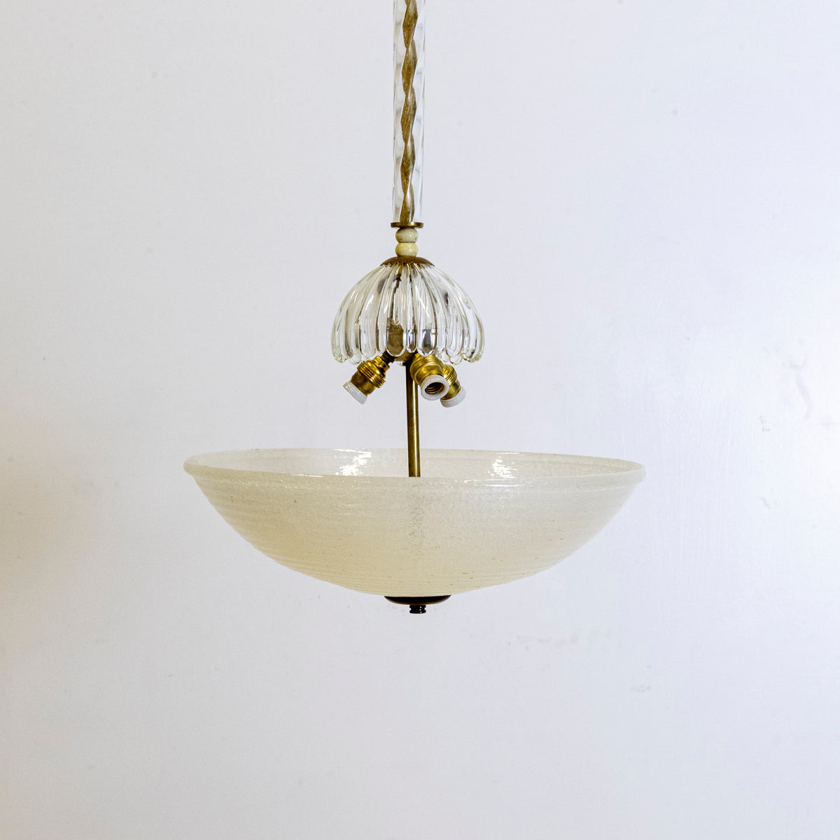 Mid-Century Italian Murano Glass Ceiling Light