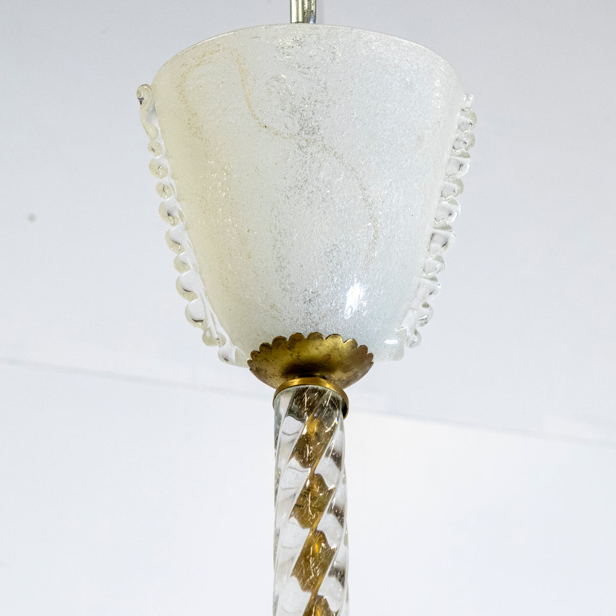 Mid-Century Italian Murano Glass Ceiling Light
