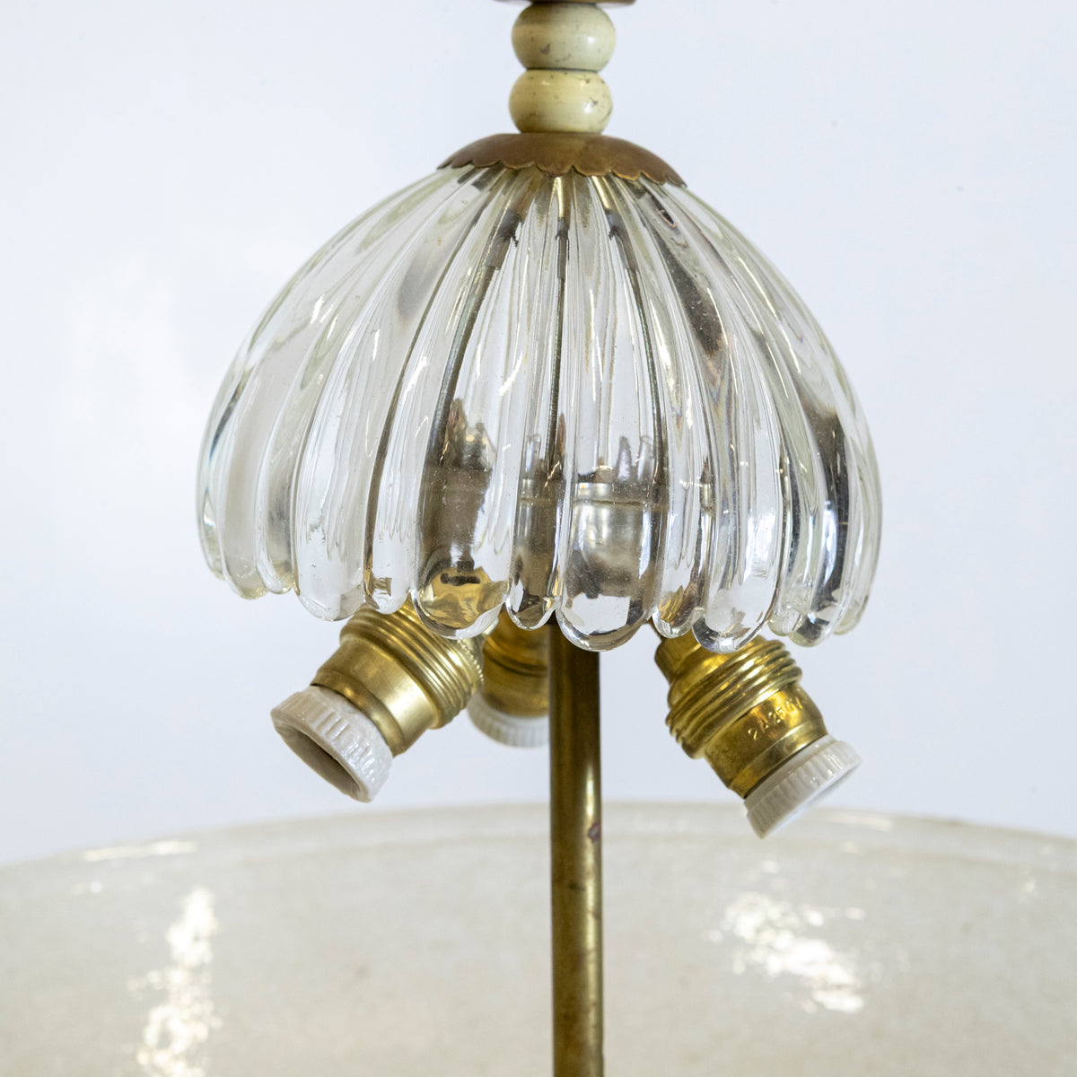 Mid-Century Italian Murano Glass Ceiling Light