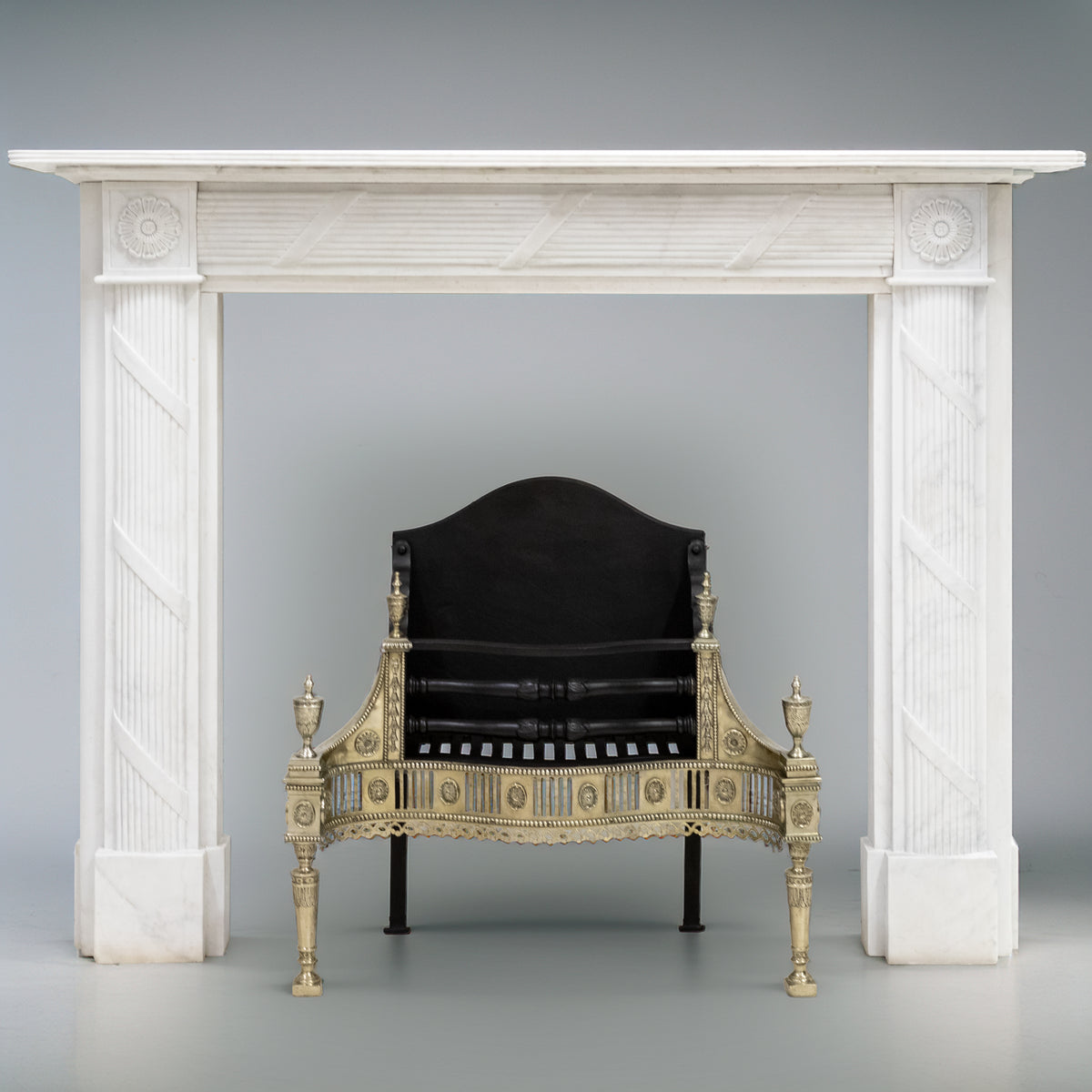 Reclaimed Regency Style White Marble Surround | The Architectural Forum