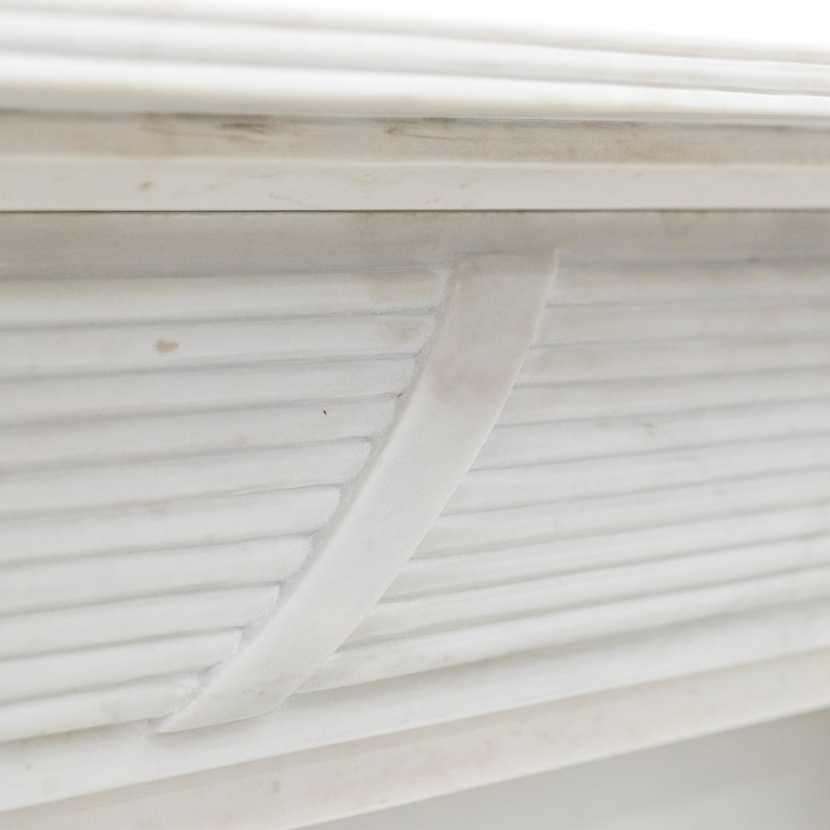 Reclaimed Regency Style White Marble Surround | The Architectural Forum