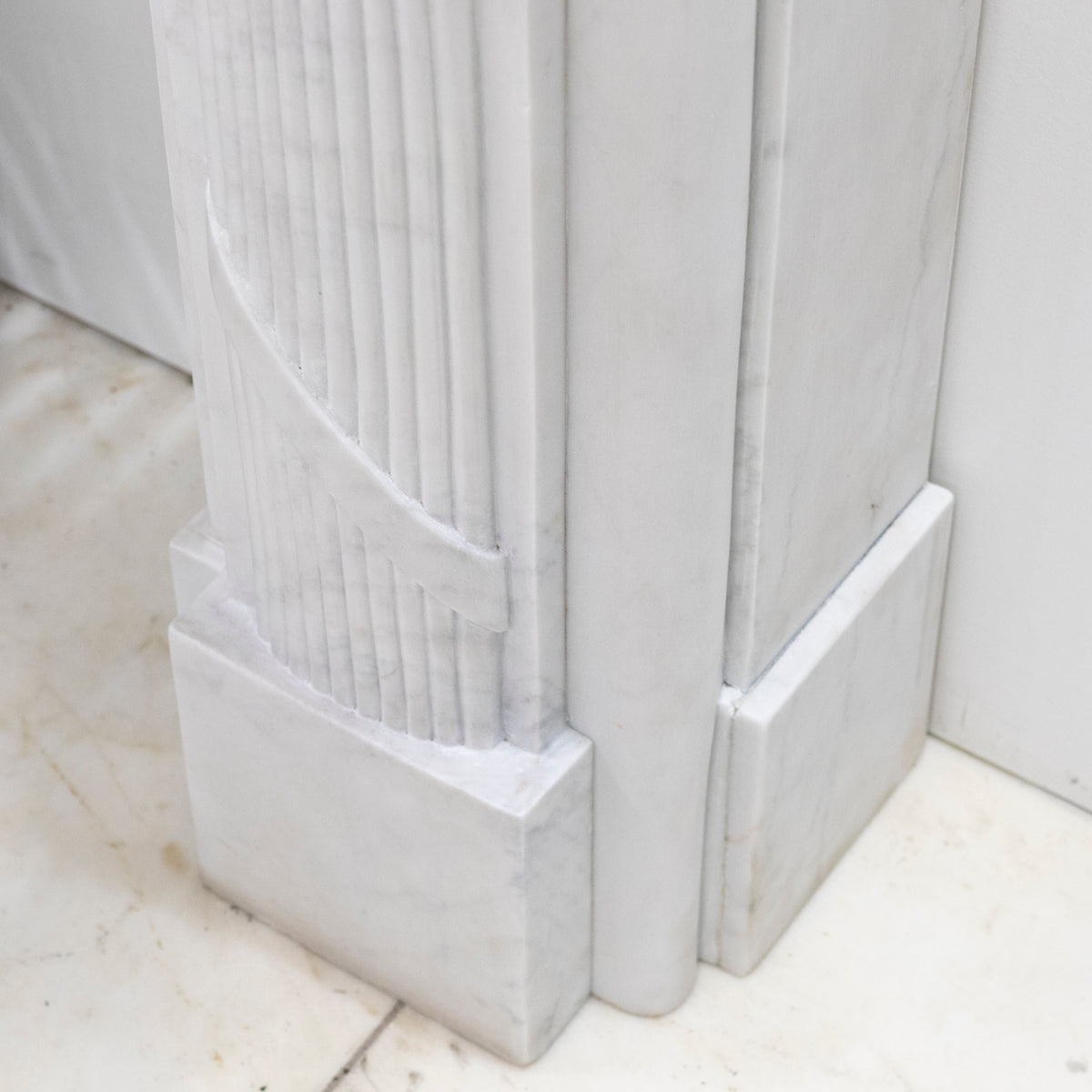 Reclaimed Regency Style White Marble Surround | The Architectural Forum