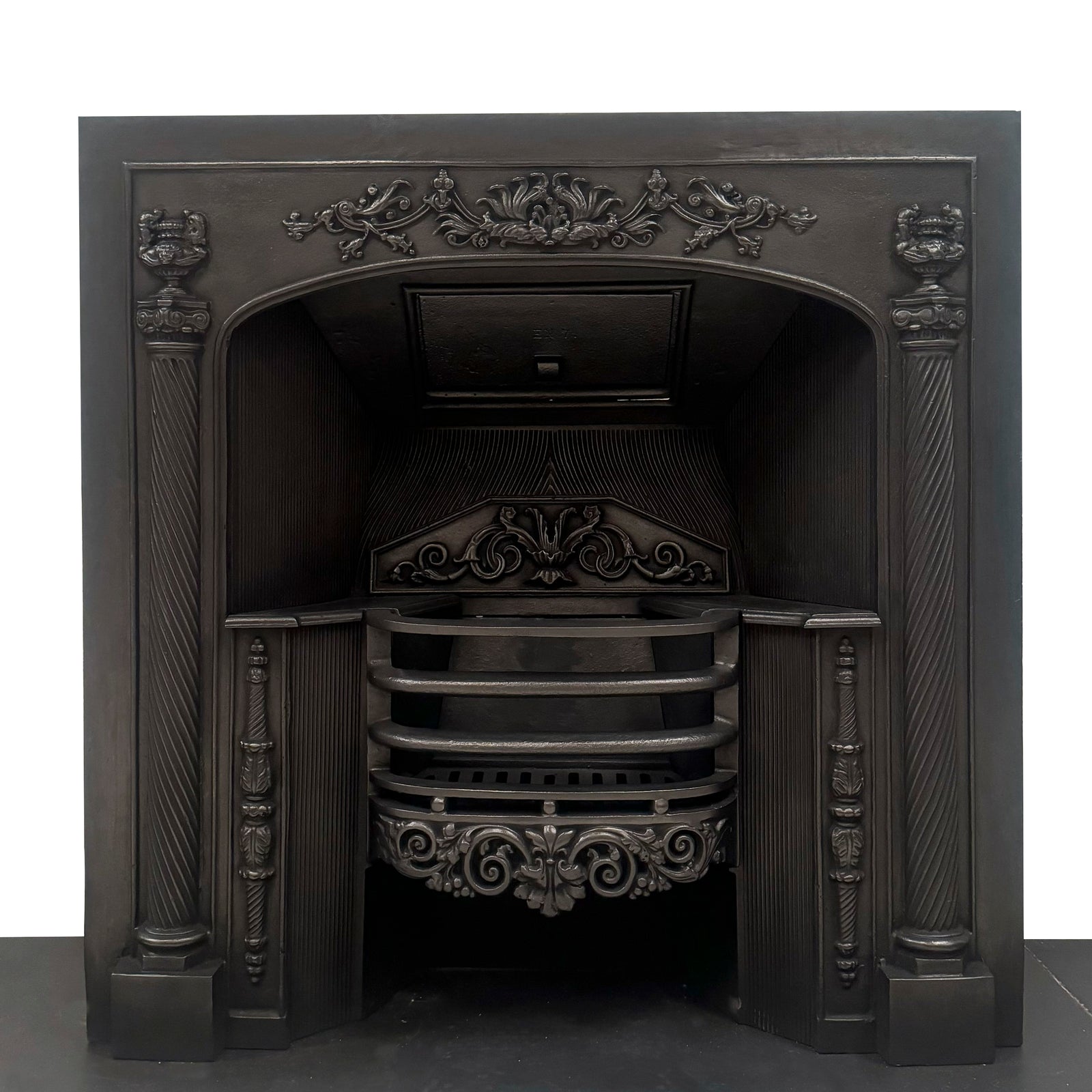 Reclaimed Ornate Georgian Cast Iron Hob Grate Insert | The Architectural Forum