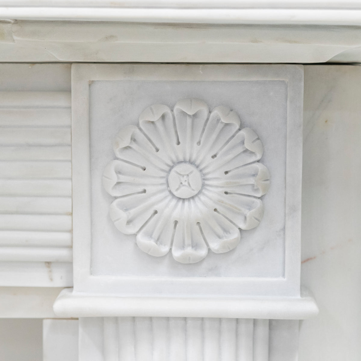 Reclaimed Regency Style White Marble Surround | The Architectural Forum