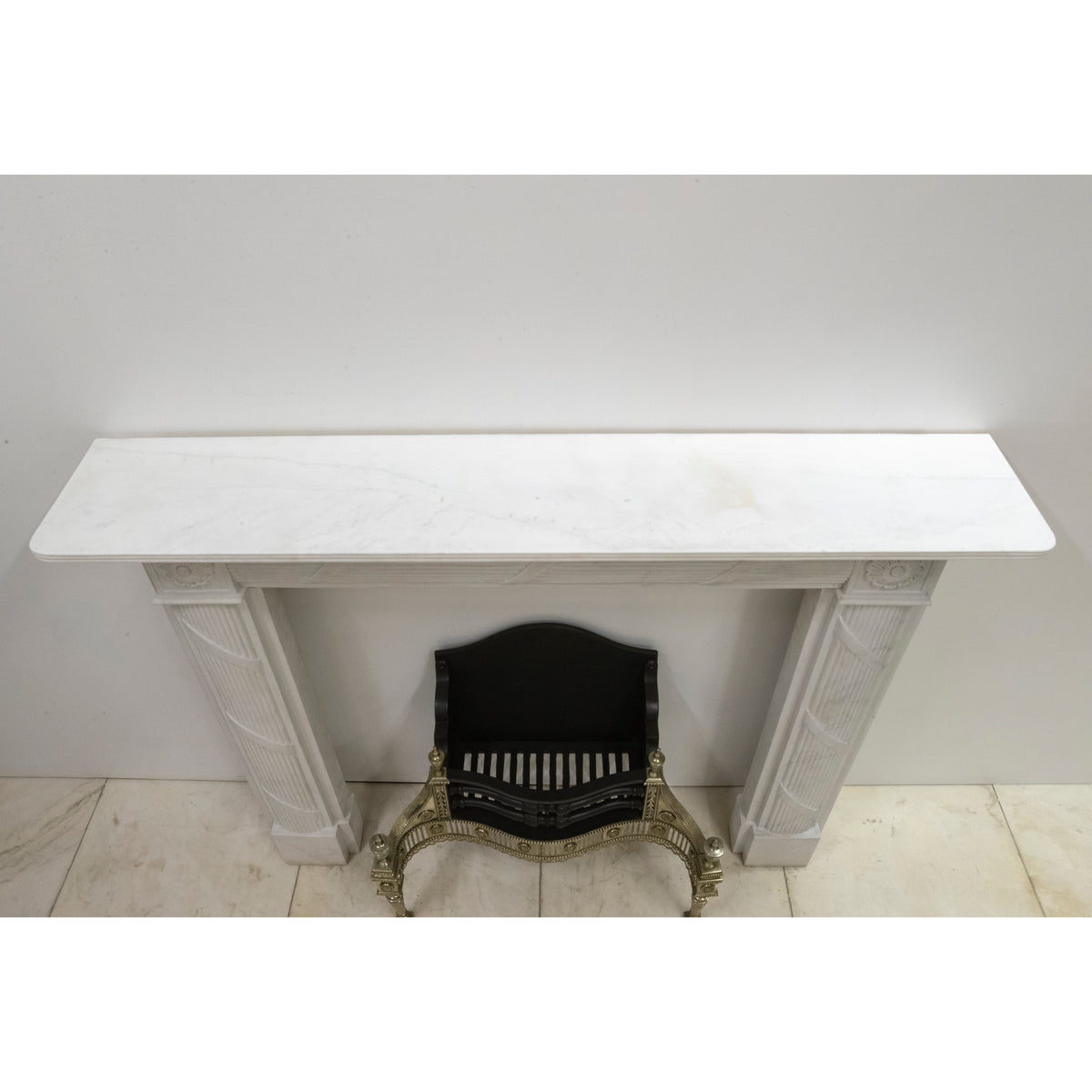 Reclaimed Regency Style White Marble Surround | The Architectural Forum