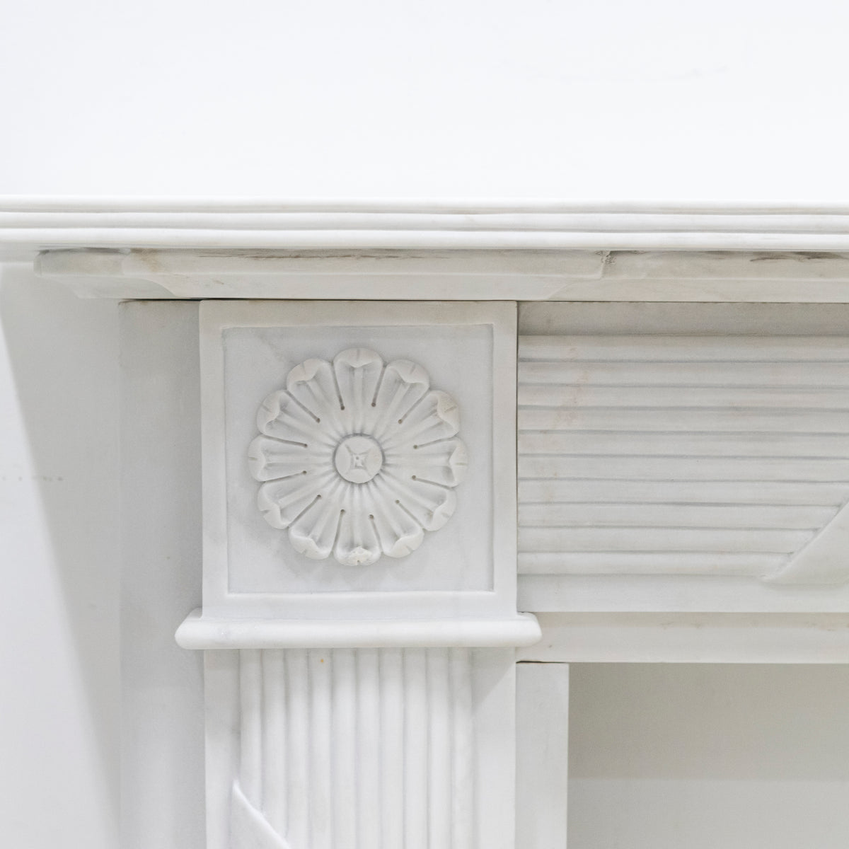 Reclaimed Regency Style White Marble Surround | The Architectural Forum
