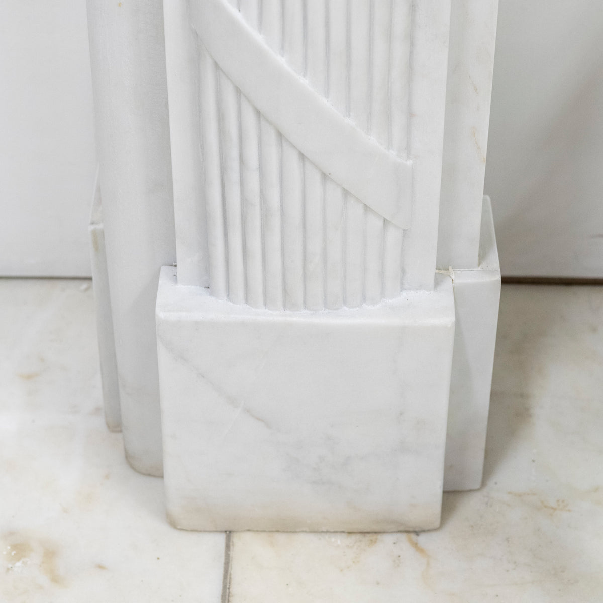 Reclaimed Regency Style White Marble Surround | The Architectural Forum
