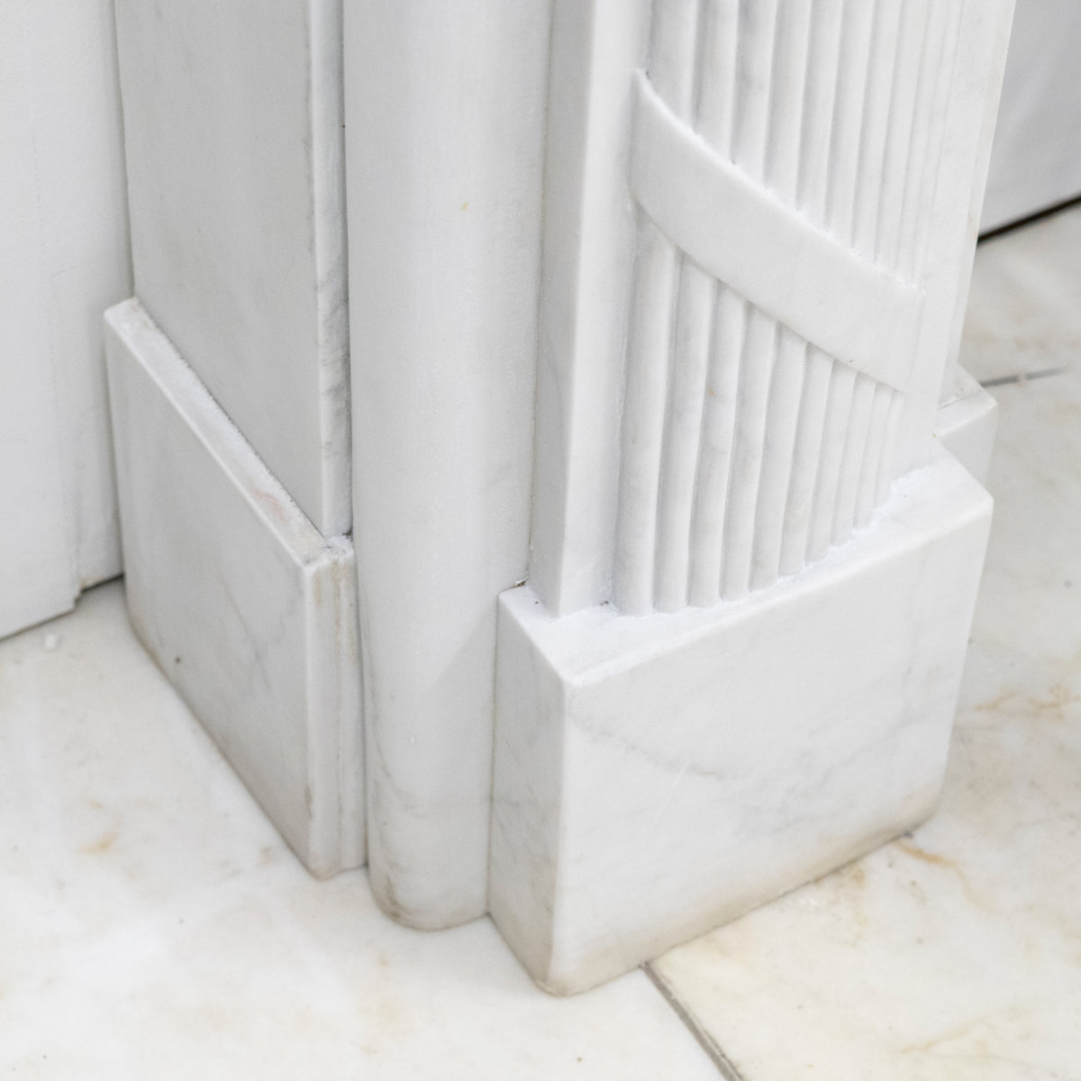 Reclaimed Regency Style White Marble Surround | The Architectural Forum