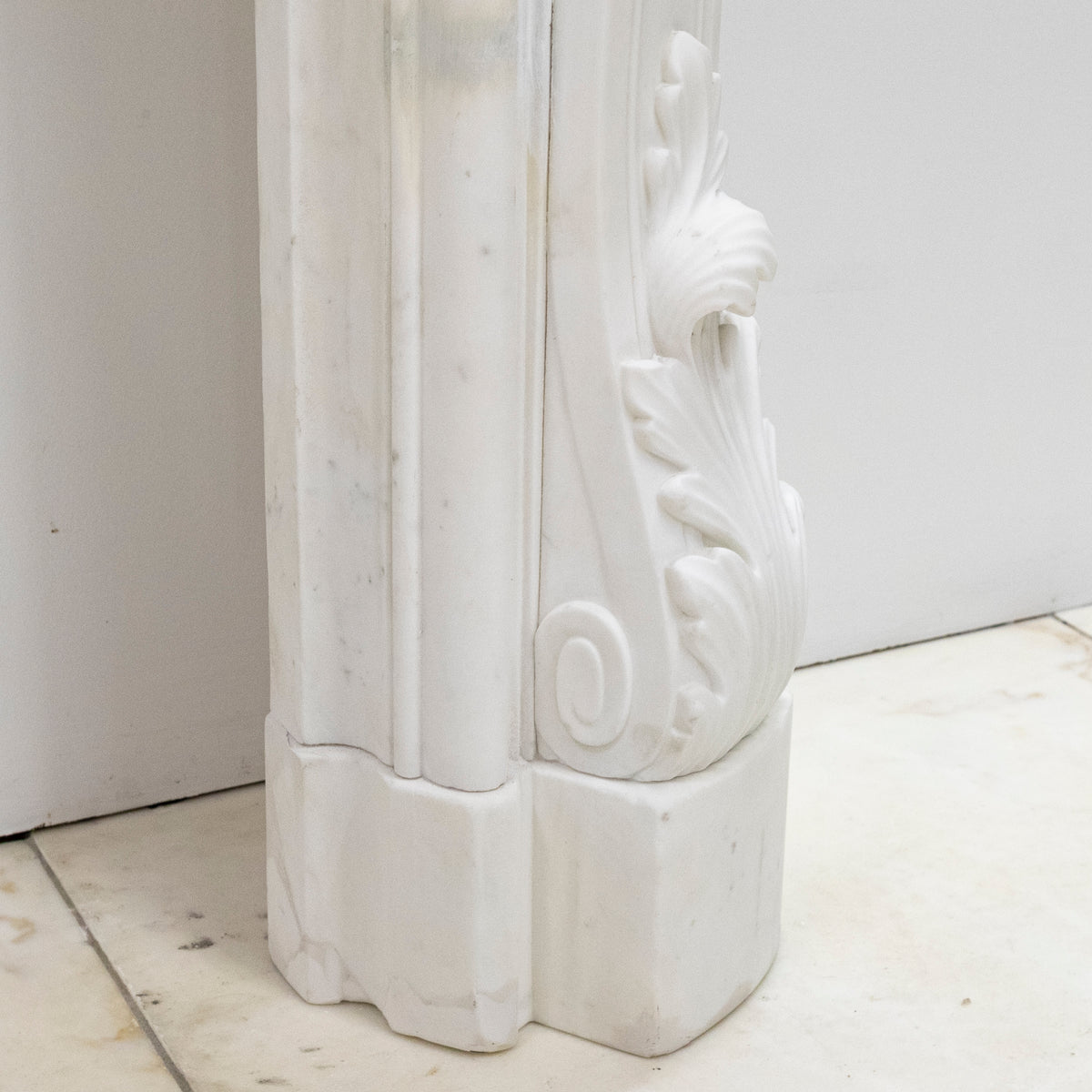 Ornate French Louis Style Statuary Marble Fireplace Surround | The Architectural Forum